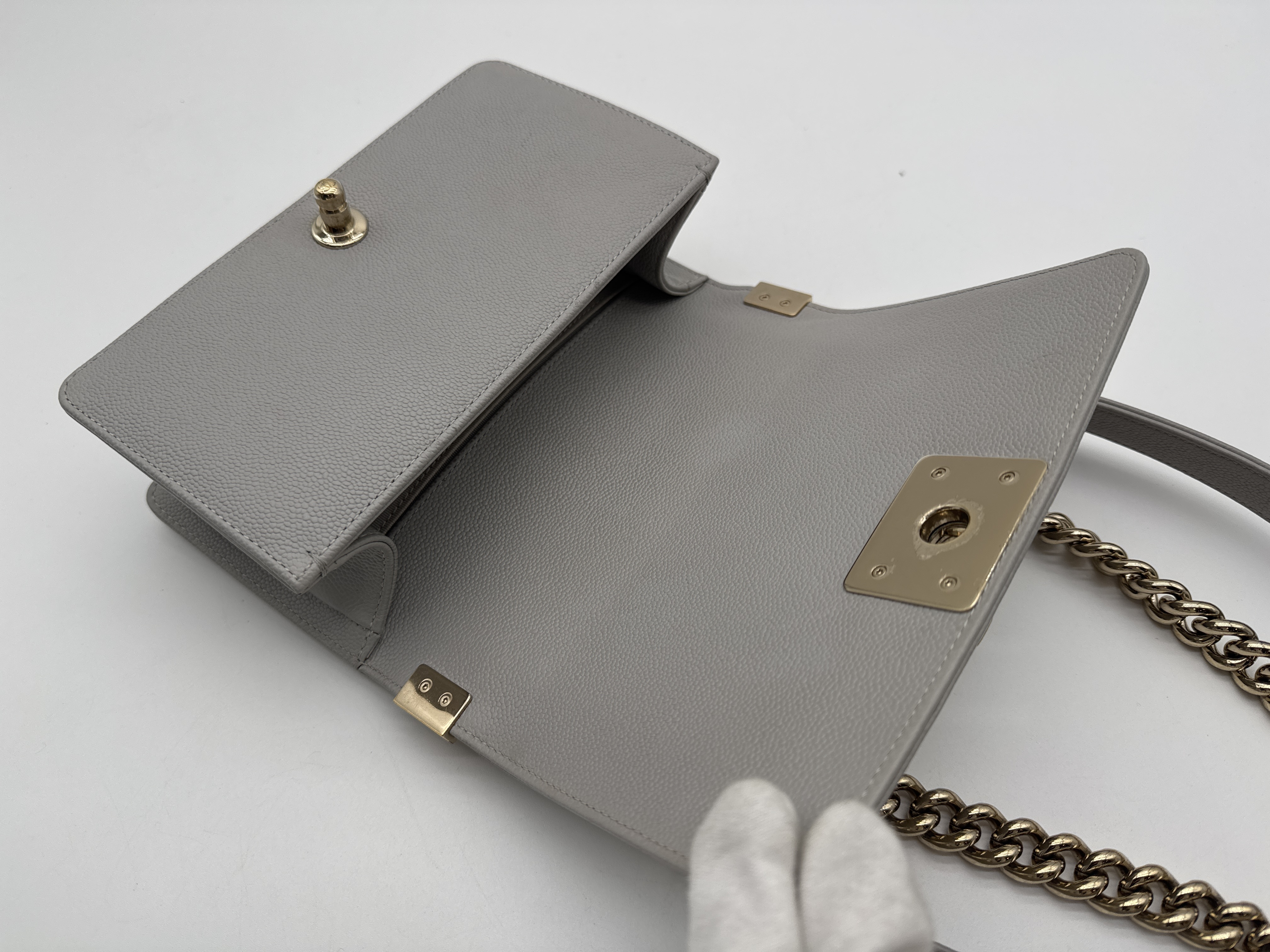 Caviar Skin Boy Shoulder Bag — view 9