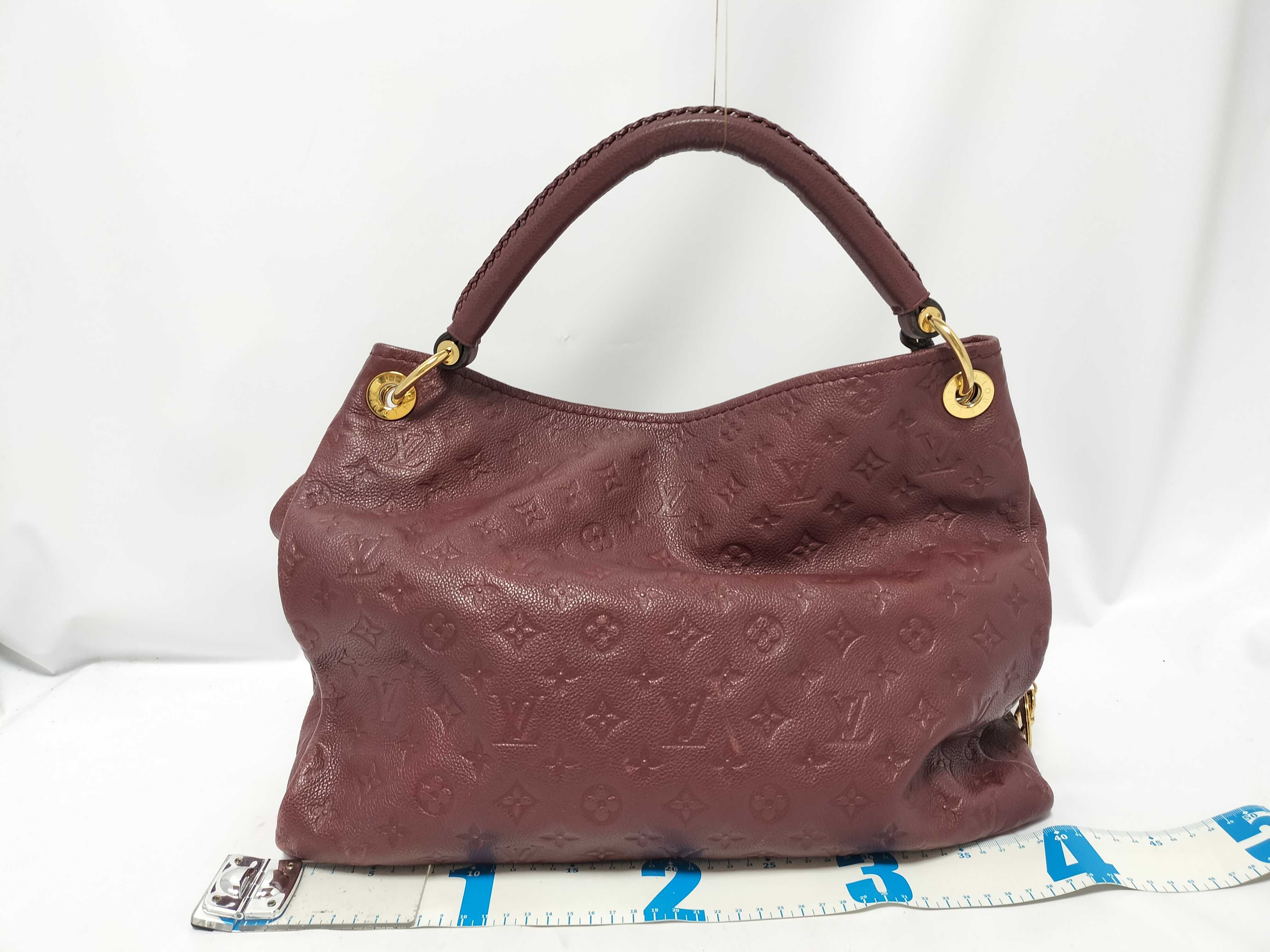Monogram Empreinte PH - Monogram Empreinte Leather Artsy Shoulder Bag Red Handbag — view 2
