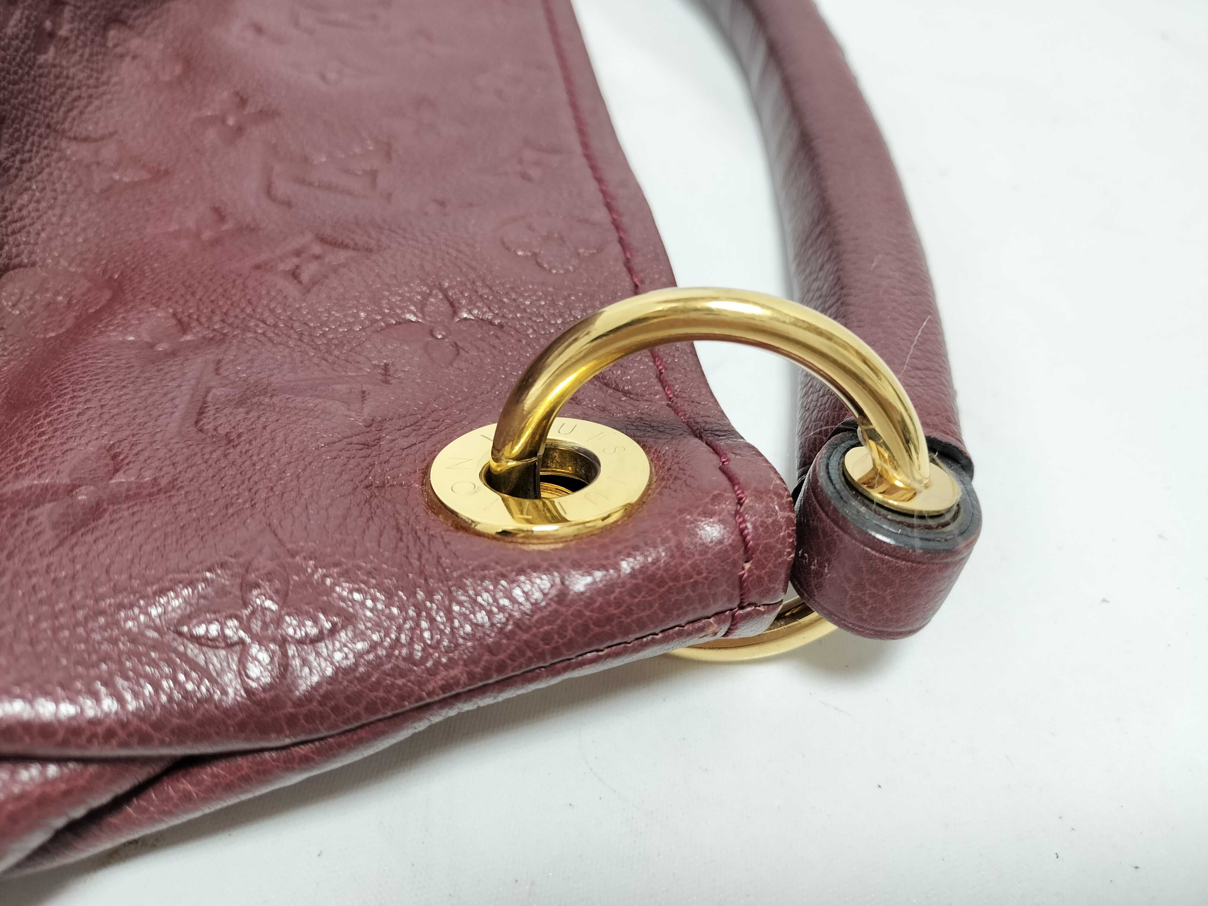 Monogram Empreinte PH - Monogram Empreinte Leather Artsy Shoulder Bag Red Handbag — view 5