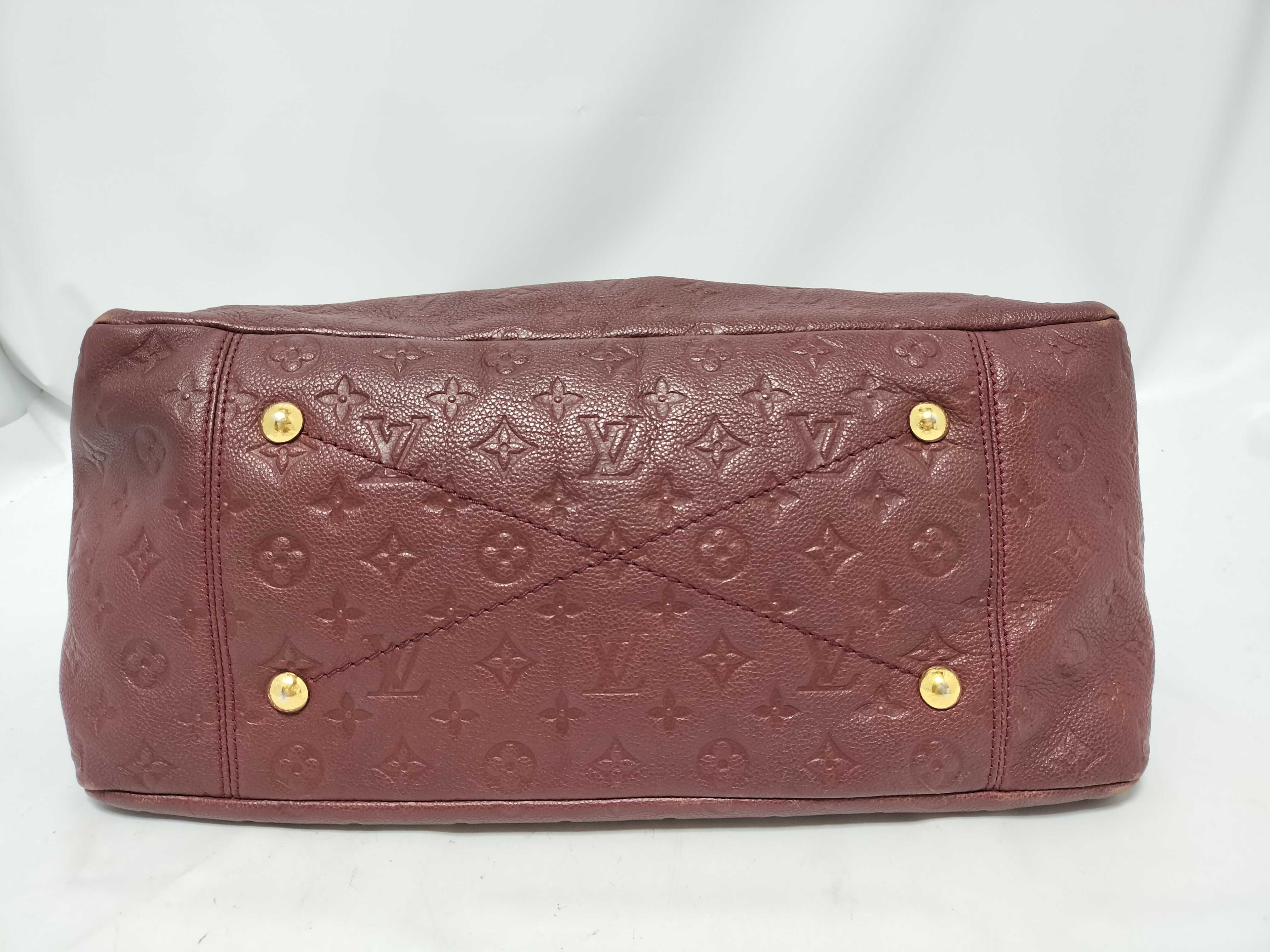 Monogram Empreinte PH - Monogram Empreinte Leather Artsy Shoulder Bag Red Handbag — view 6