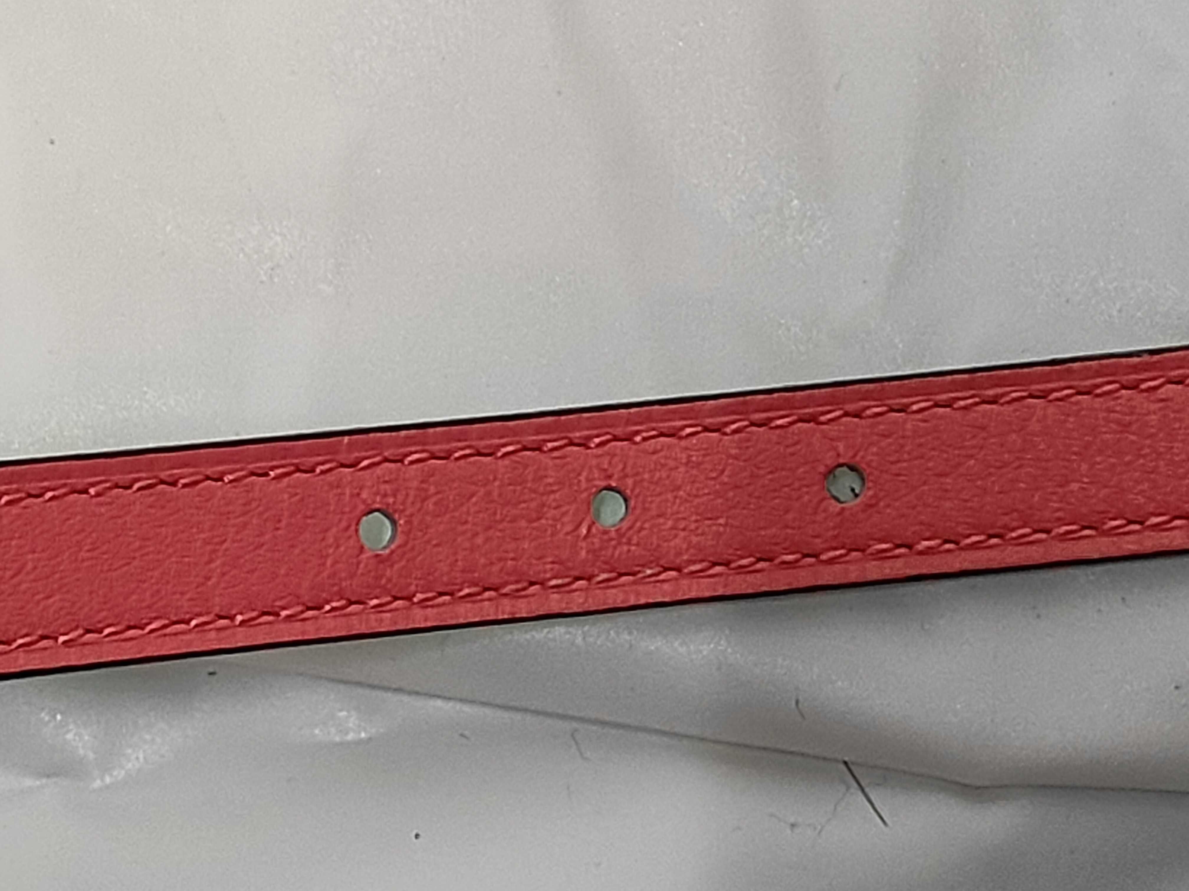 Pink Green Calfskin Reversible Belt (B Stamp) — view 6