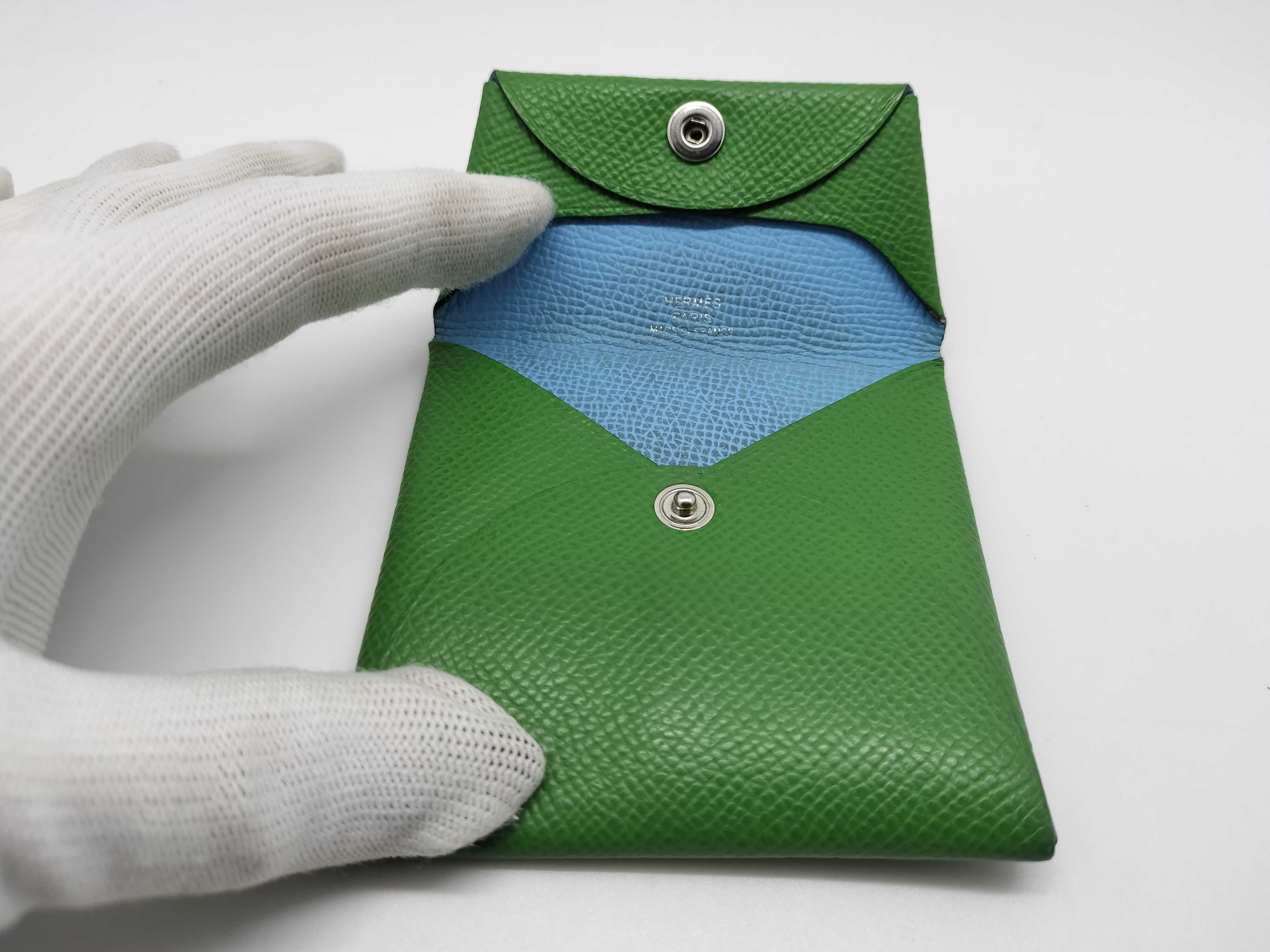 Bastia Wallet, Green, Stamp B, Coin Case — view 7