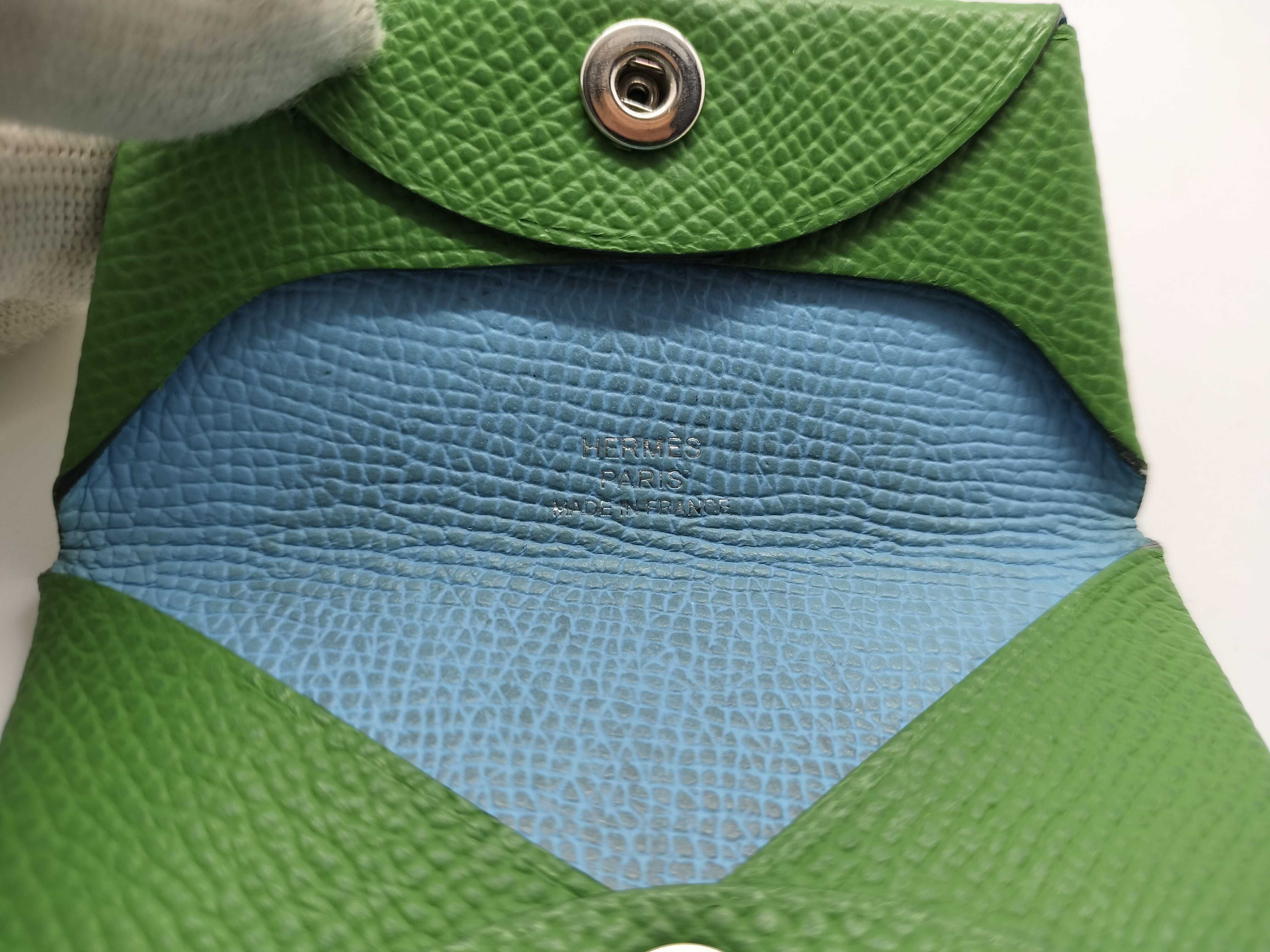 Bastia Wallet, Green, Stamp B, Coin Case — view 9