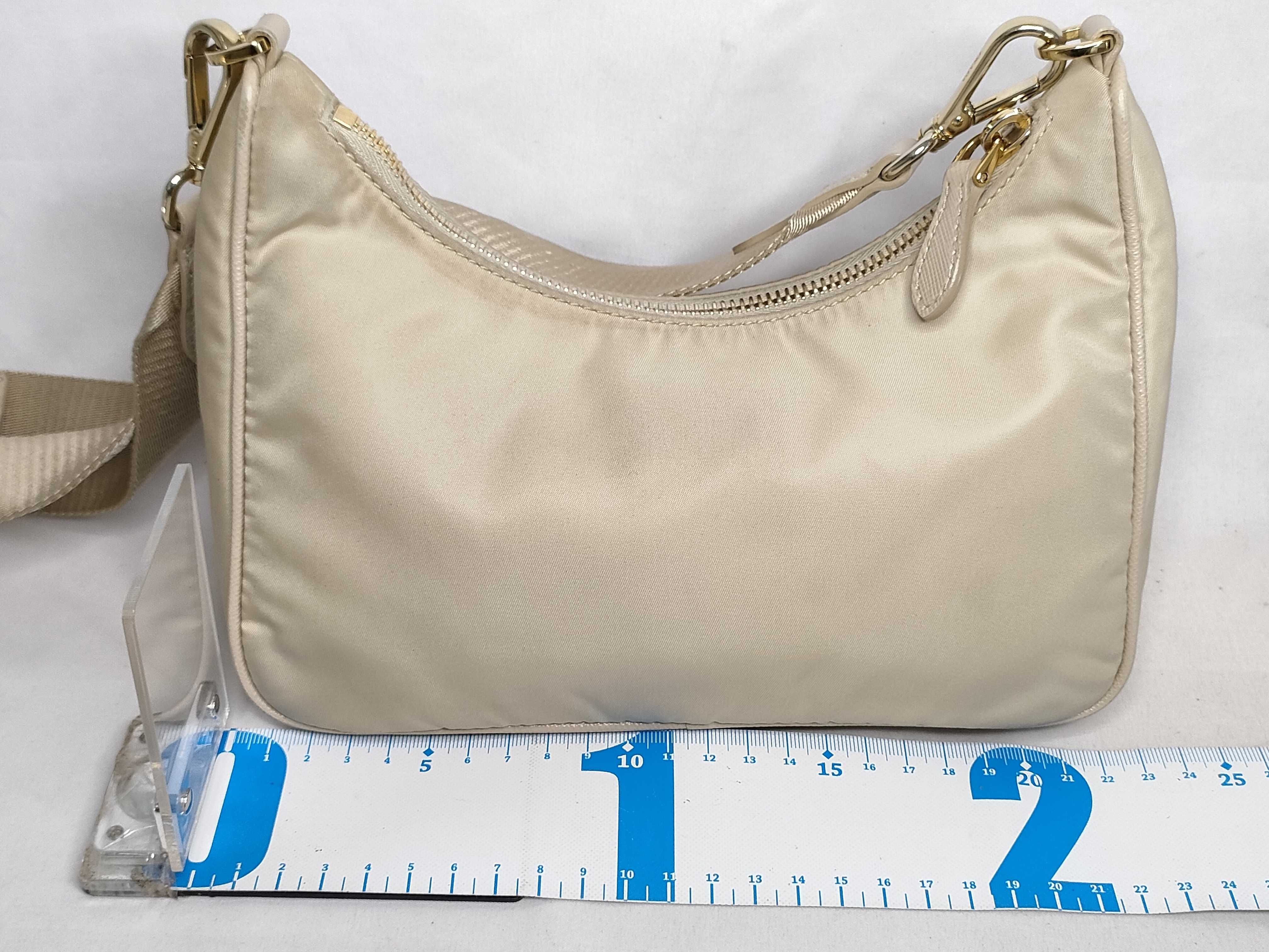 Nylon Triangle Logo Shoulder Bag — view 2
