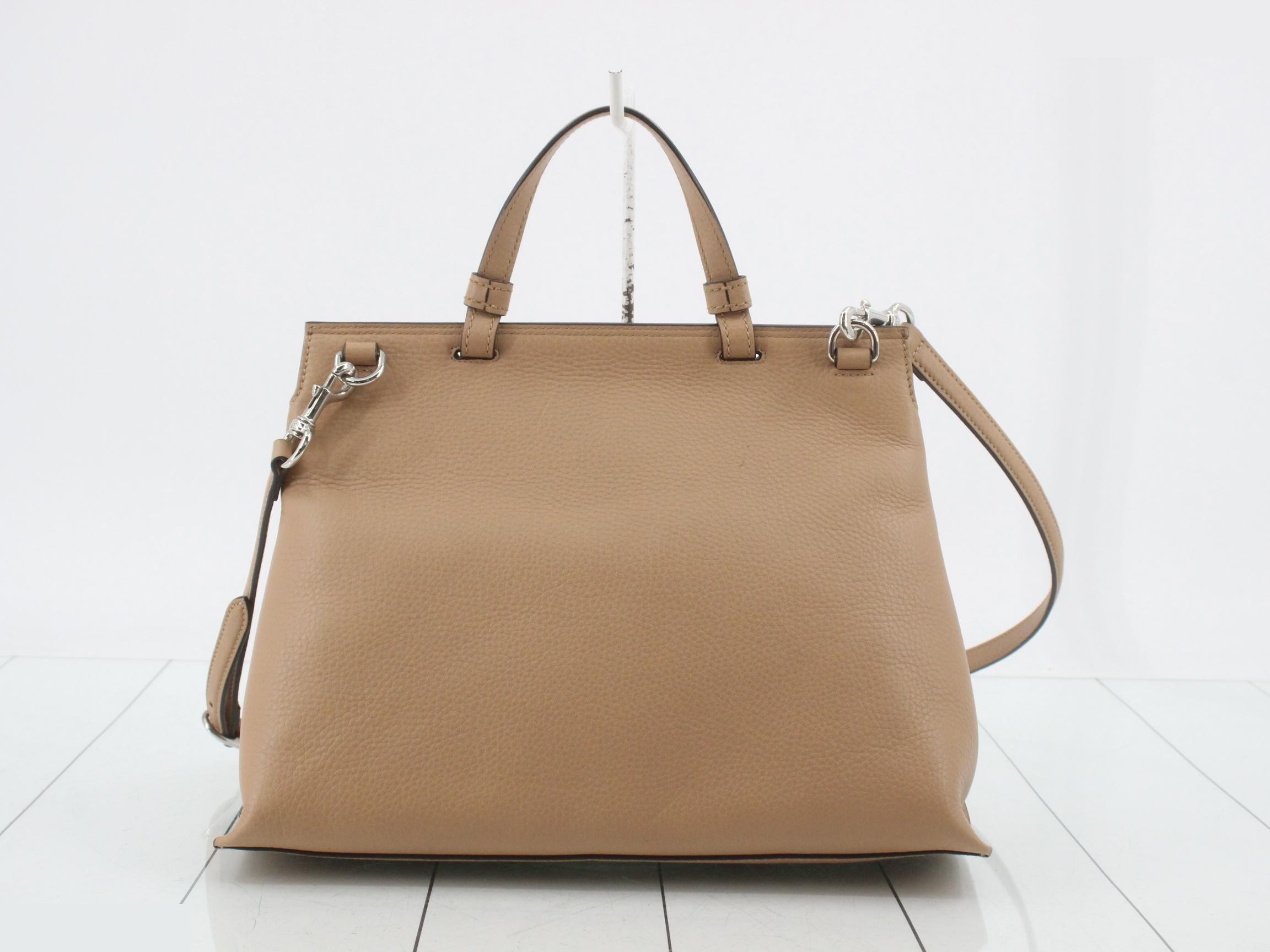 Bamboo Classic Leather Top Handle Bag — view 2