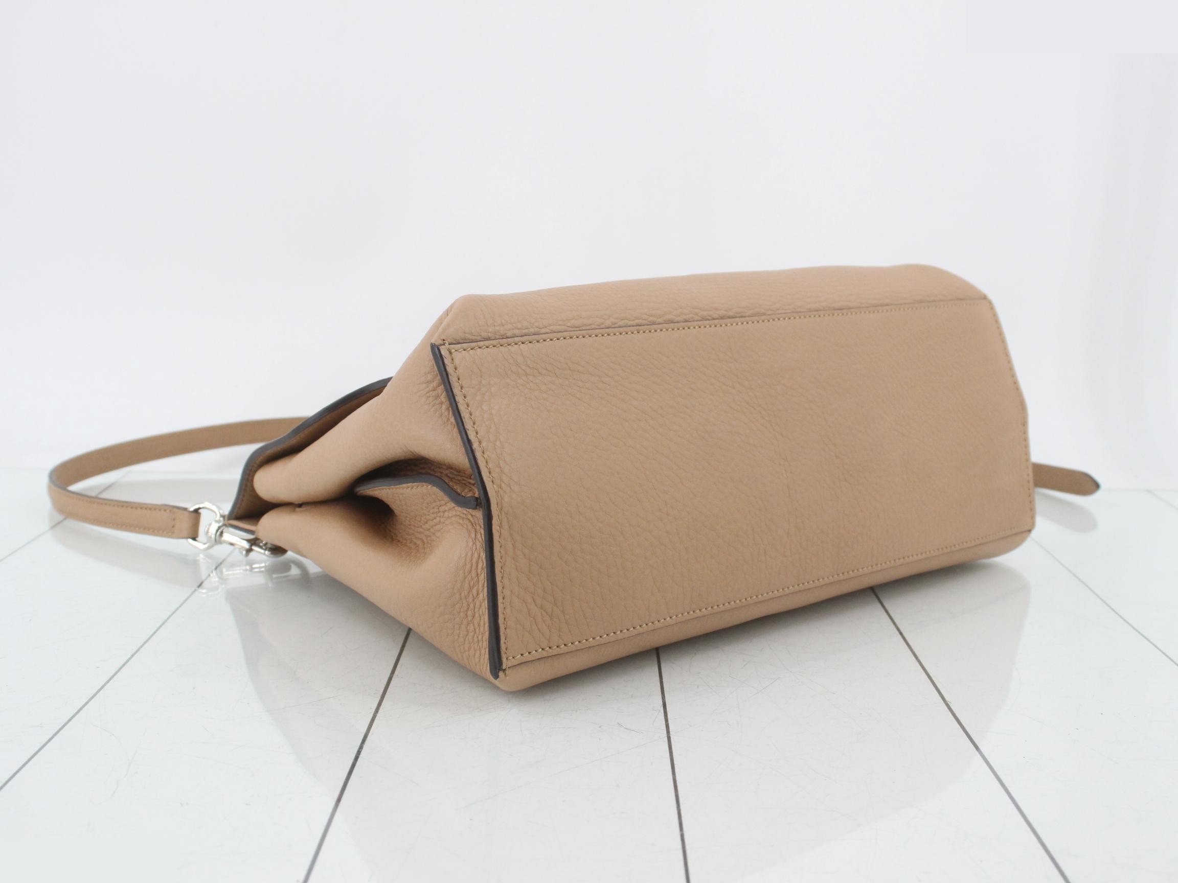 Bamboo Classic Leather Top Handle Bag — view 5