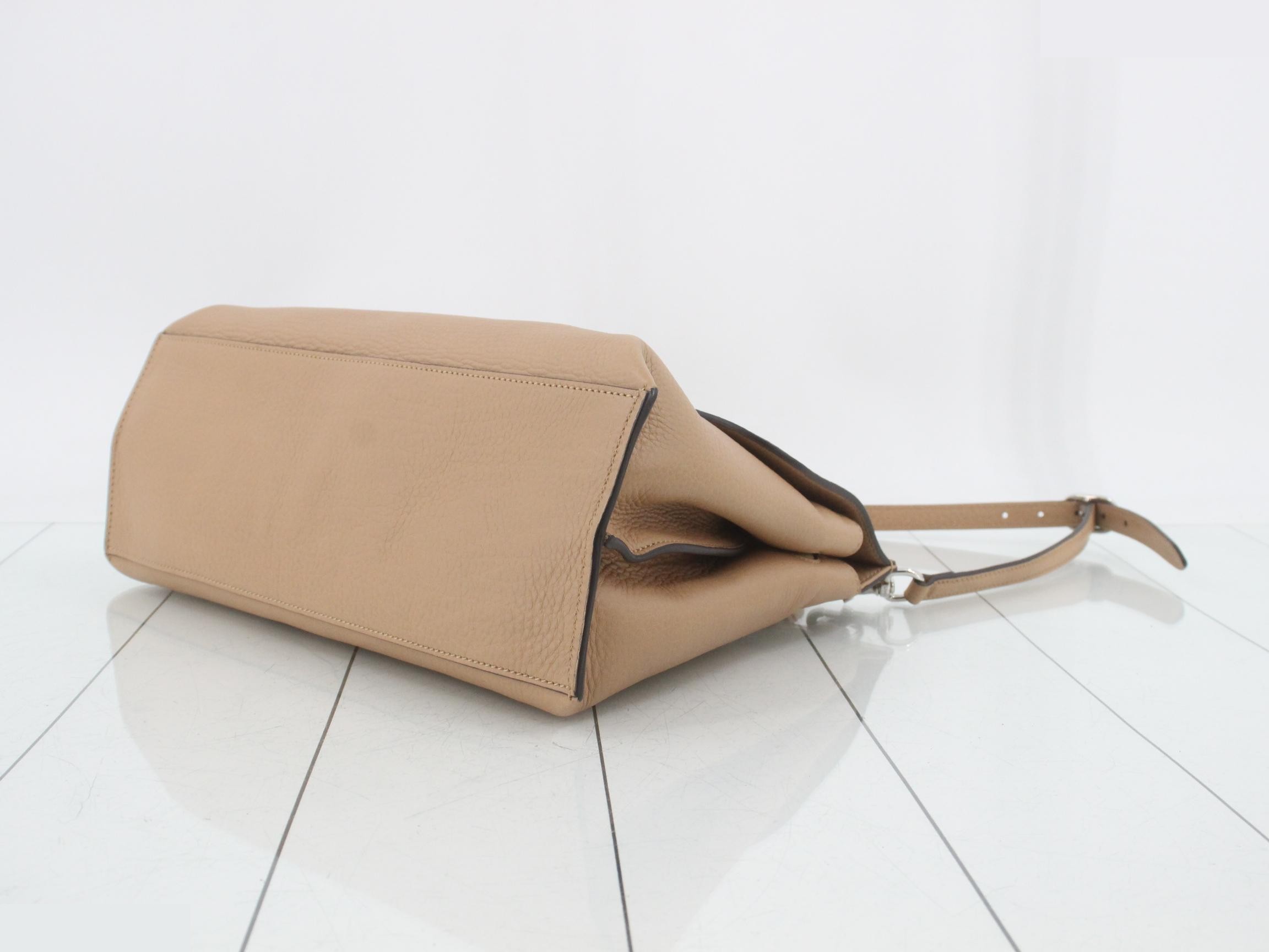Bamboo Classic Leather Top Handle Bag — view 6