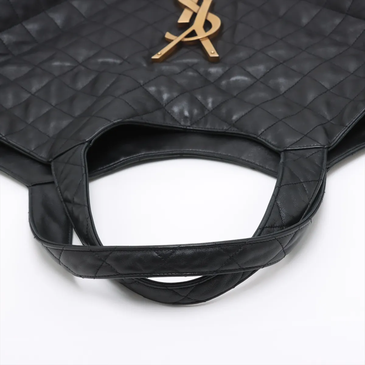 Icare Leather Tote Bag, Black, 698651 — view 5