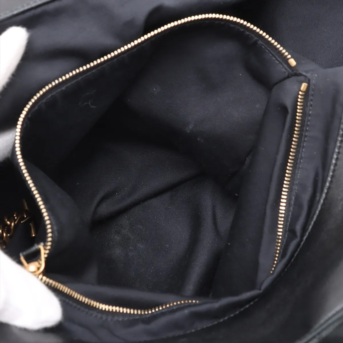 Icare Leather Tote Bag, Black, 698651 — view 8