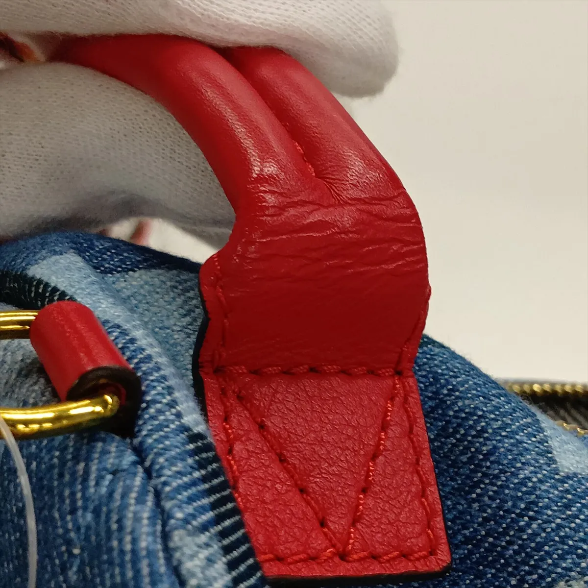 Monogram Denim Palm Springs Mini M45043 CA0220 Blue (RFID detected) — view 12