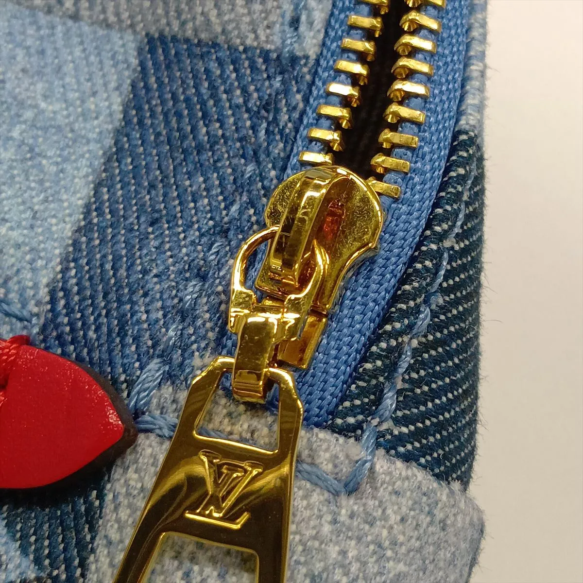 Monogram Denim Palm Springs Mini M45043 CA0220 Blue (RFID detected) — view 14