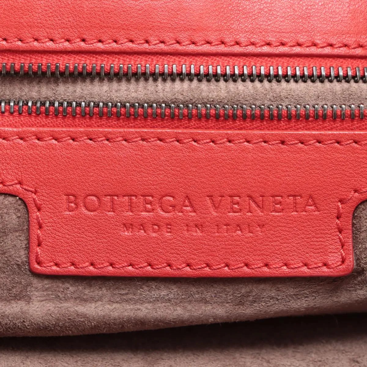 Intrecciato Hobo Leather Shoulder Bag, Red — view 9