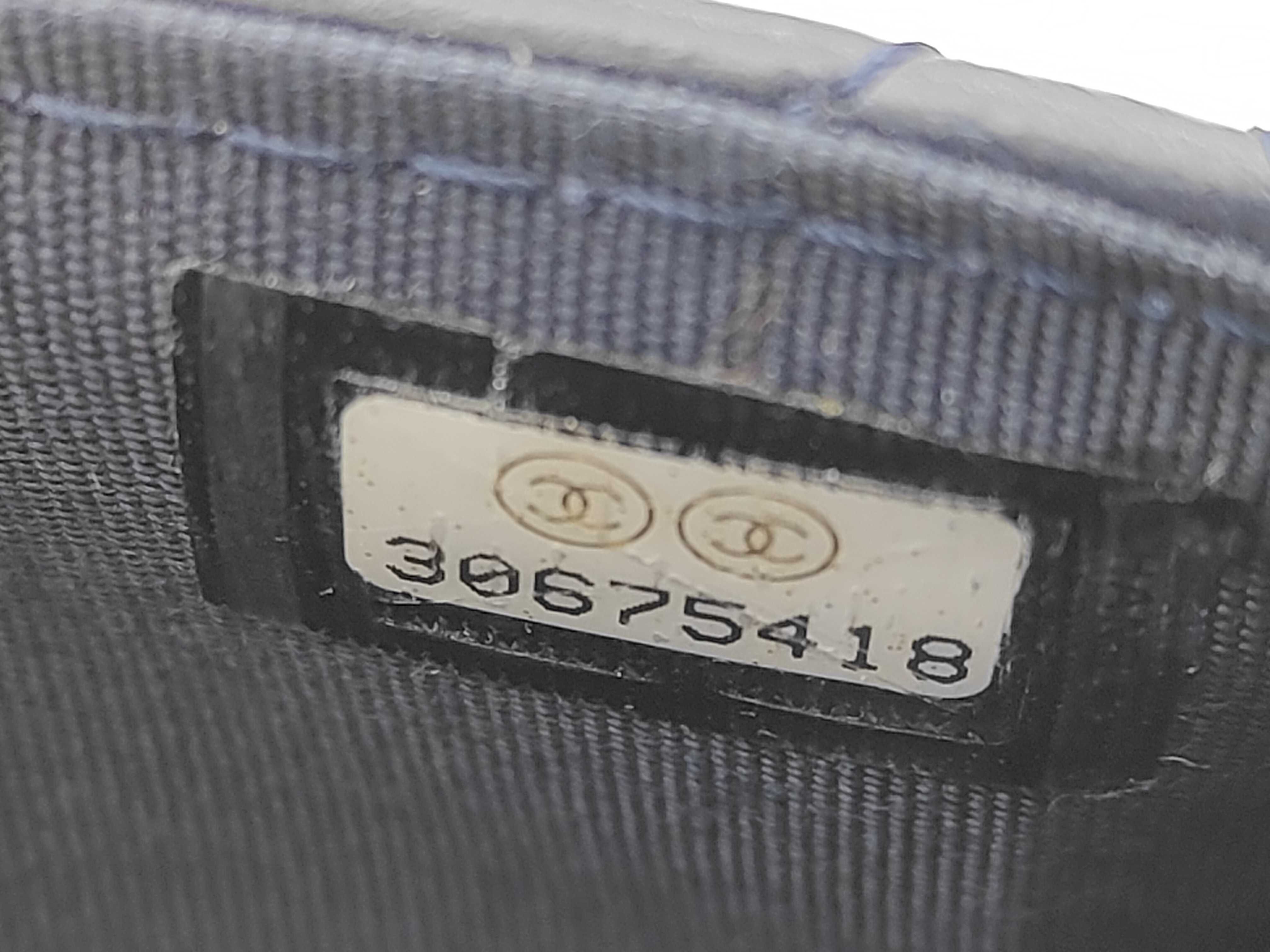 Matelassé Chain Wallet, Lambskin, Navy Bag — view 11