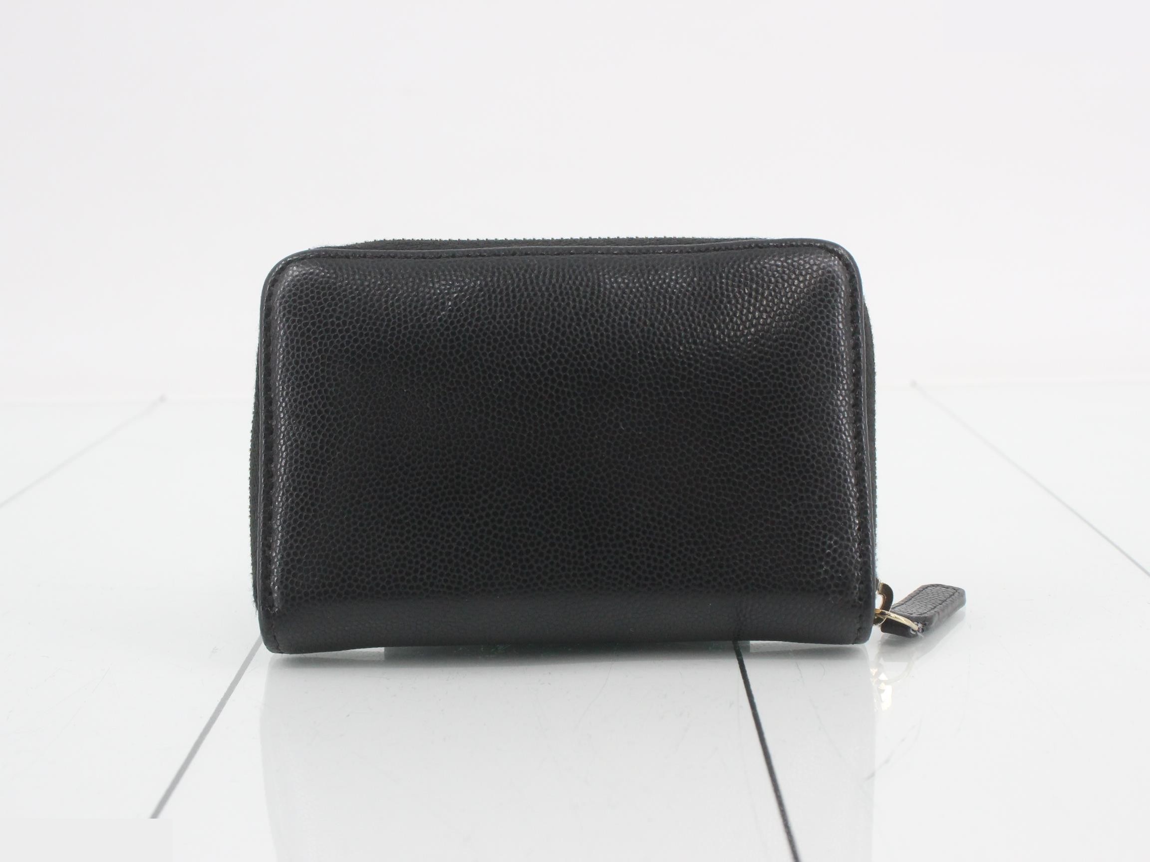 Caviar leather Coco Mark coin case — view 2
