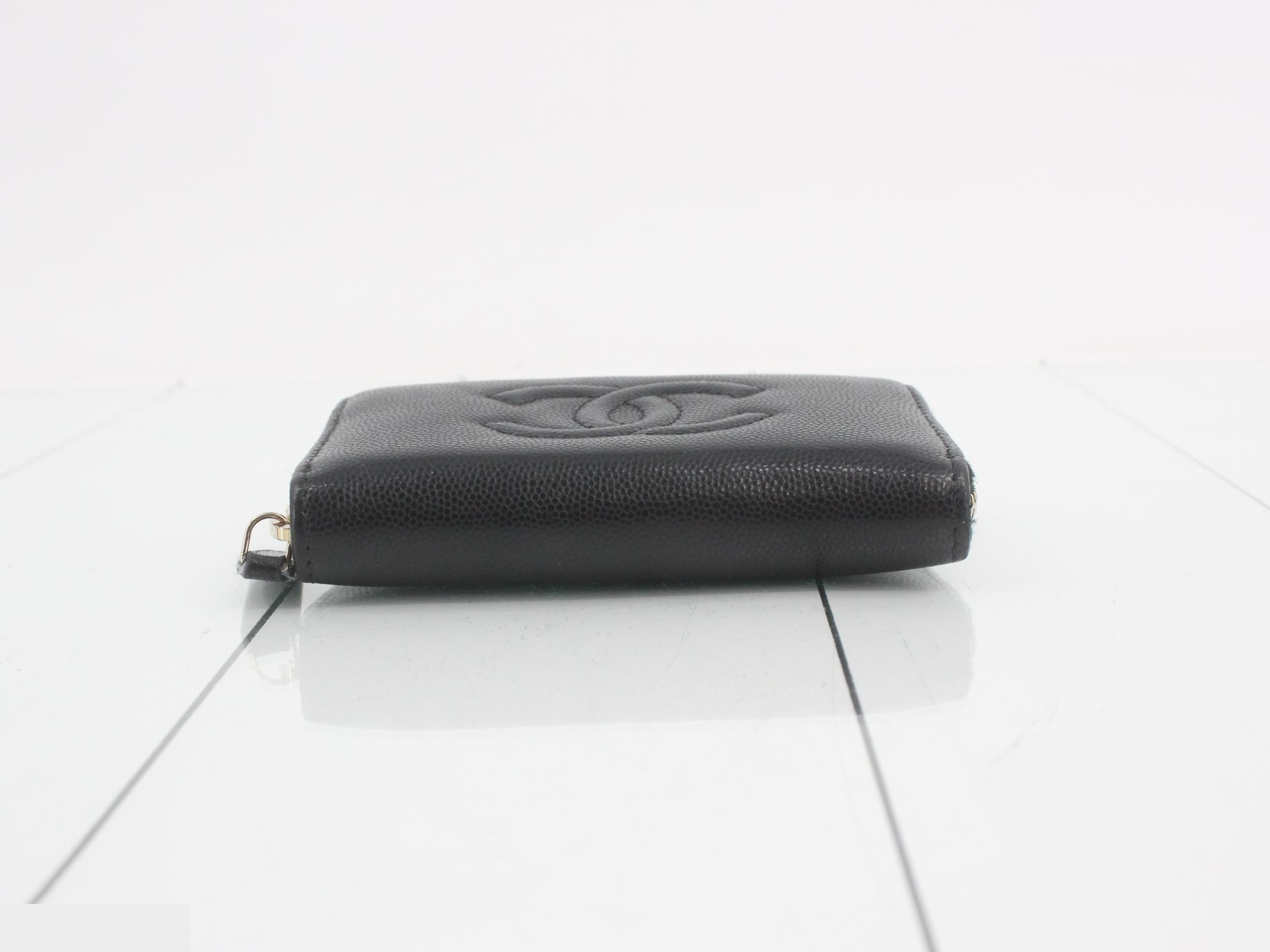 Caviar leather Coco Mark coin case — view 3