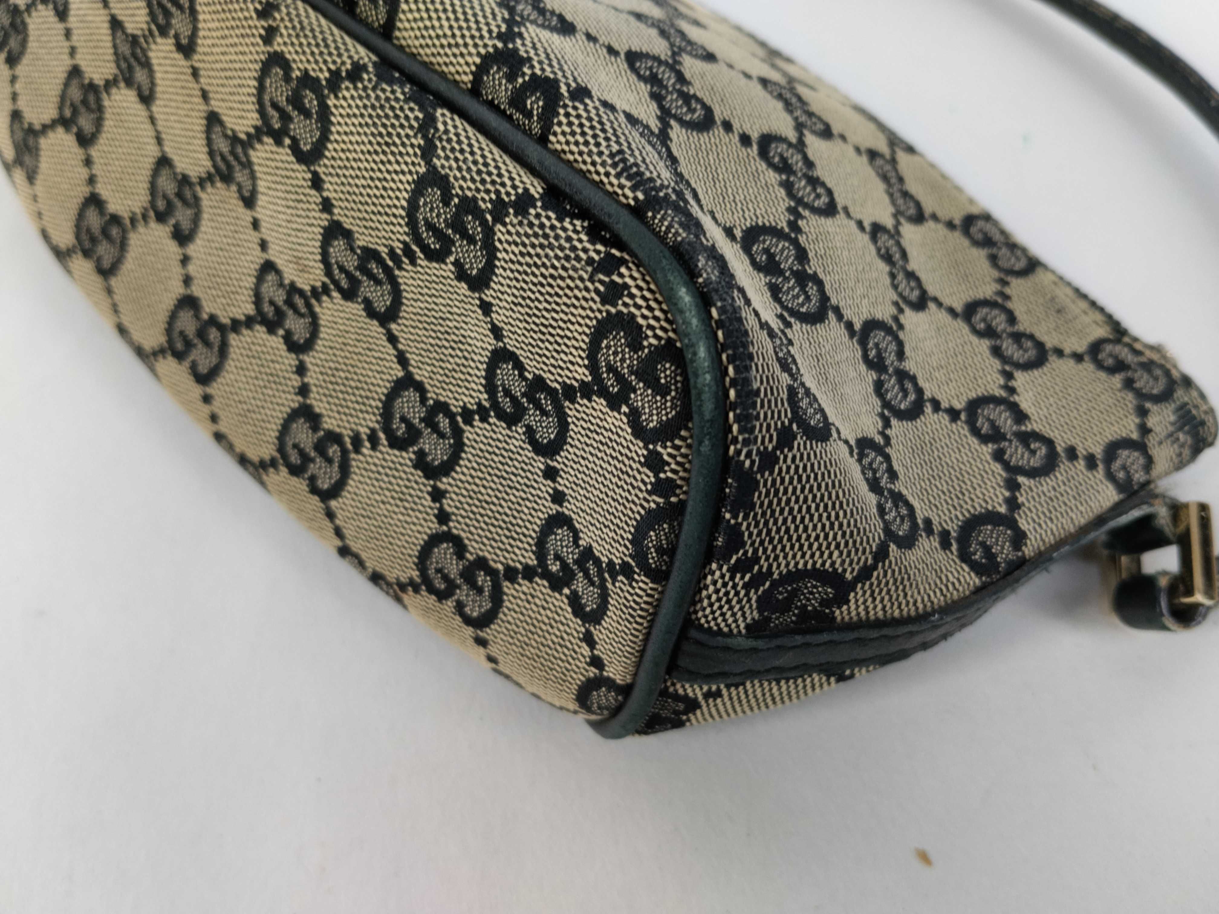 GG Canvas Handbag, Black — view 6