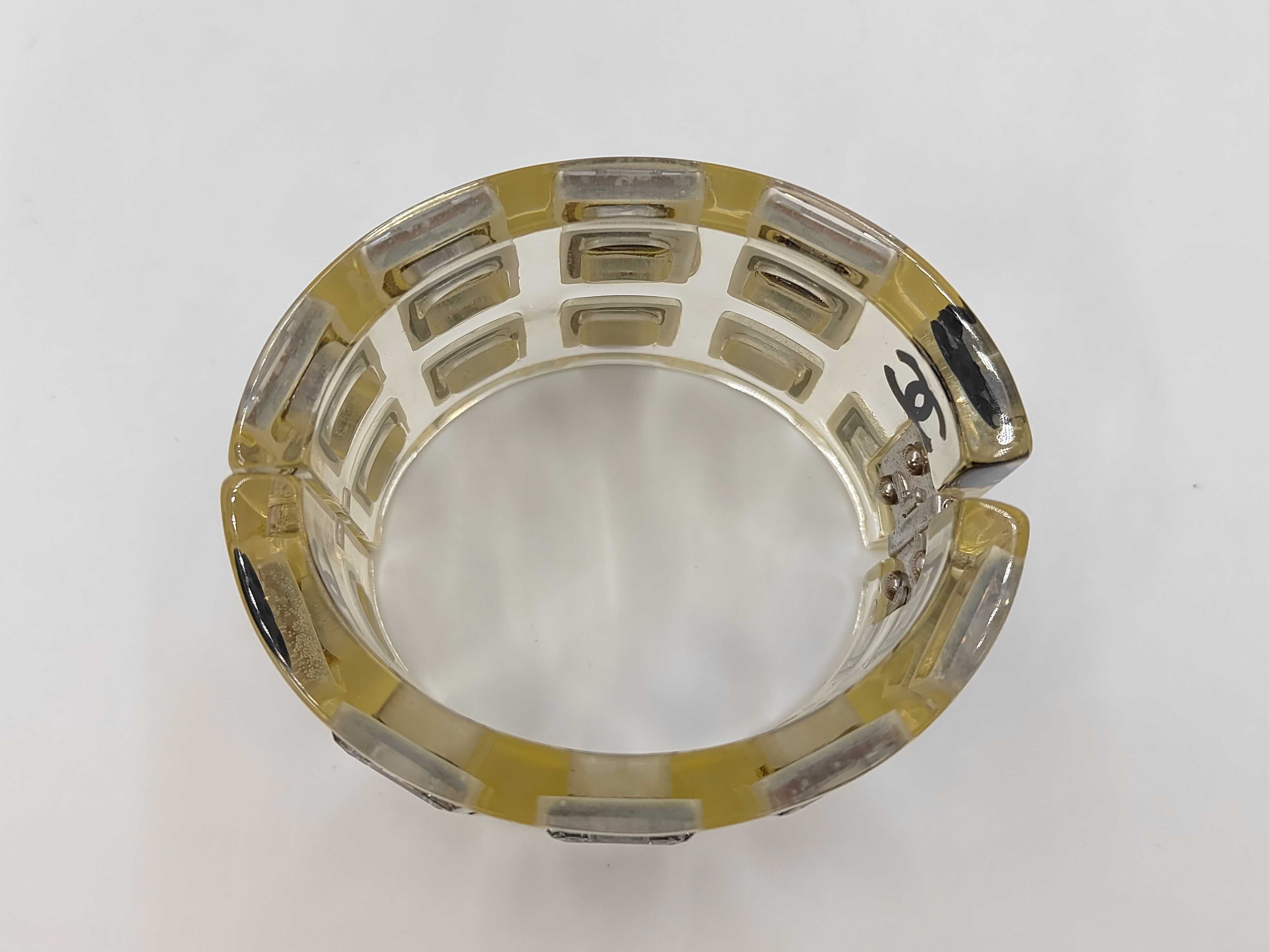 Resin Coco Bangle Clear Bracelet/Bangle — view 2