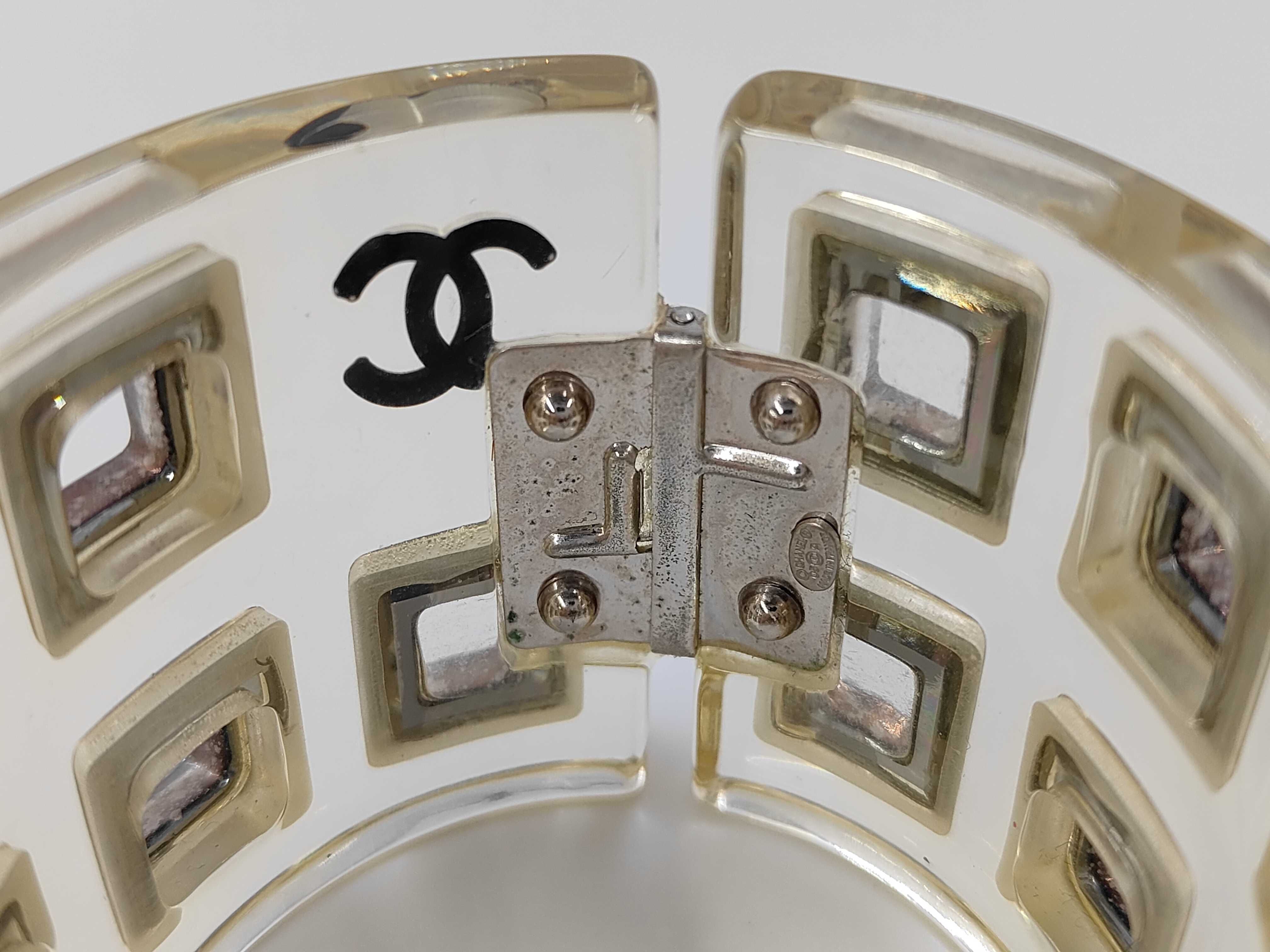 Resin Coco Bangle Clear Bracelet/Bangle — view 3