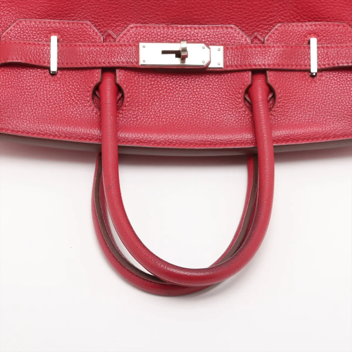 [Individually wrapped] Hermes Birkin 30 LeTourne Togo Rouge Vif Silver hardware F:2002 Star mark — view 5