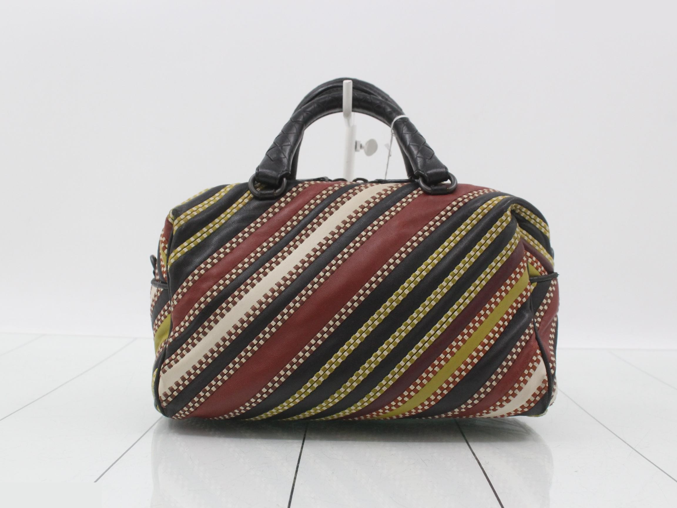 Leather 2-Way Handbag, Multicolor — view 2