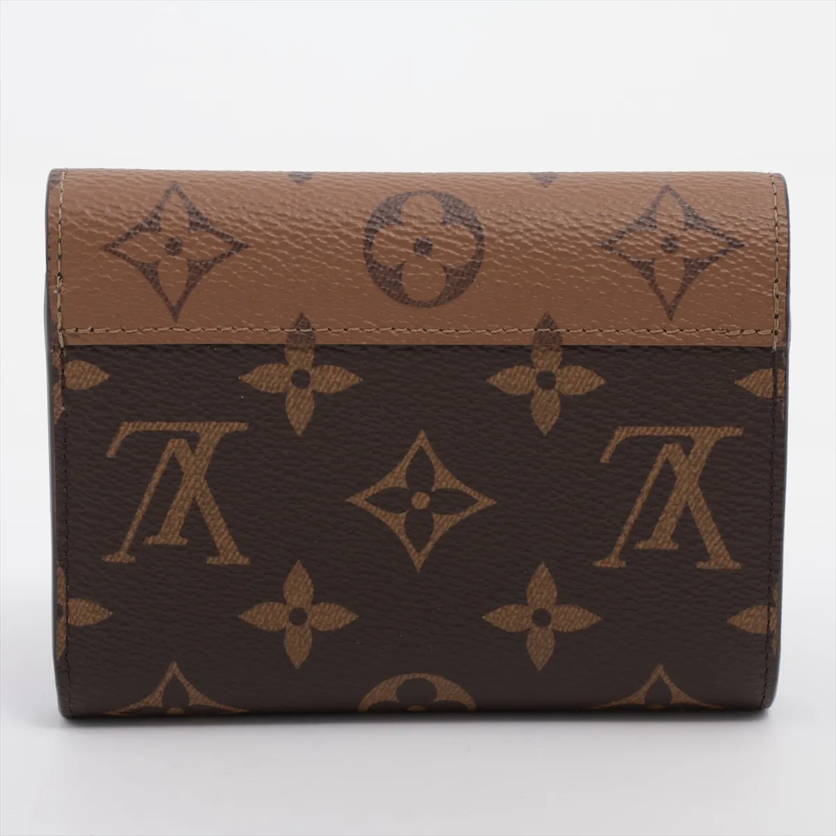 Monogram Reverse Portefeuille Victorine M81557 Black x Brown Compact Wallet with Initials, RFID Detectable. — view 2