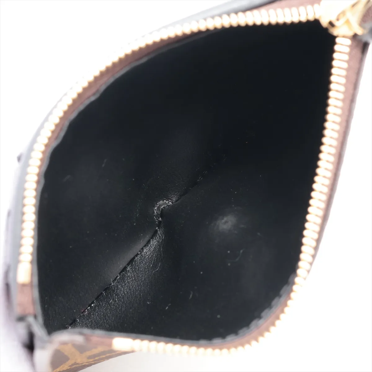 Monogram Reverse Portefeuille Victorine M81557 Black x Brown Compact Wallet with Initials, RFID Detectable. — view 6