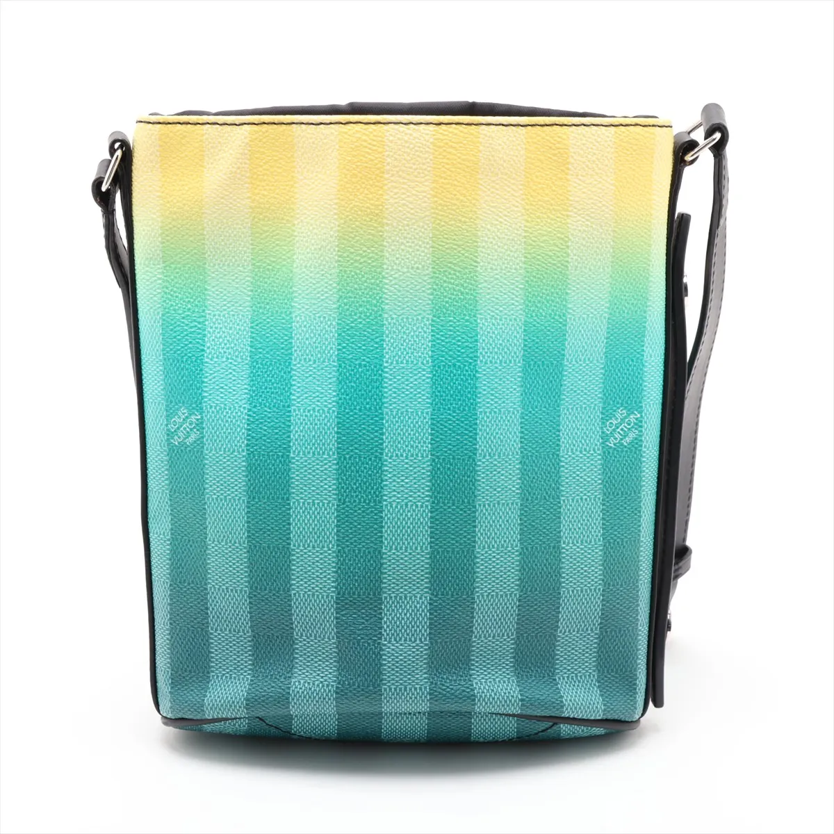 Damier Stripe Sac Marin Messenger Bag M59920 Green x Yellow (RFID detected) — view 2