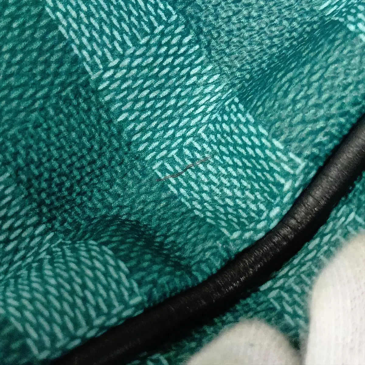 Damier Stripe Sac Marin Messenger Bag M59920 Green x Yellow (RFID detected) — view 9