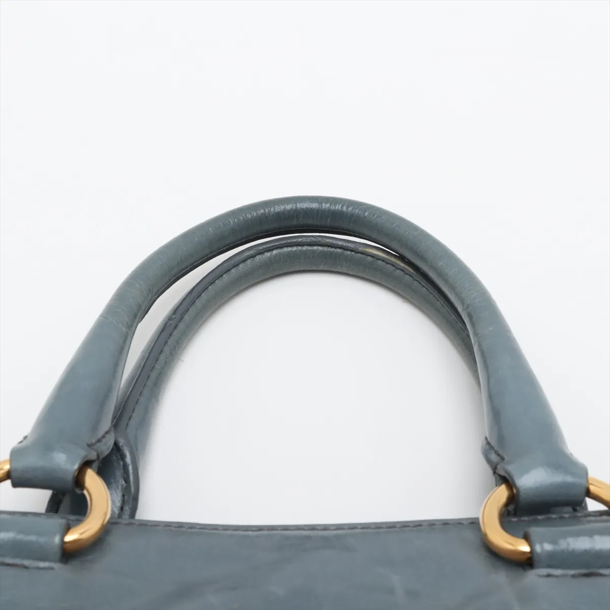 Vitello Shine Leather 2WAY Handbag Green — view 6