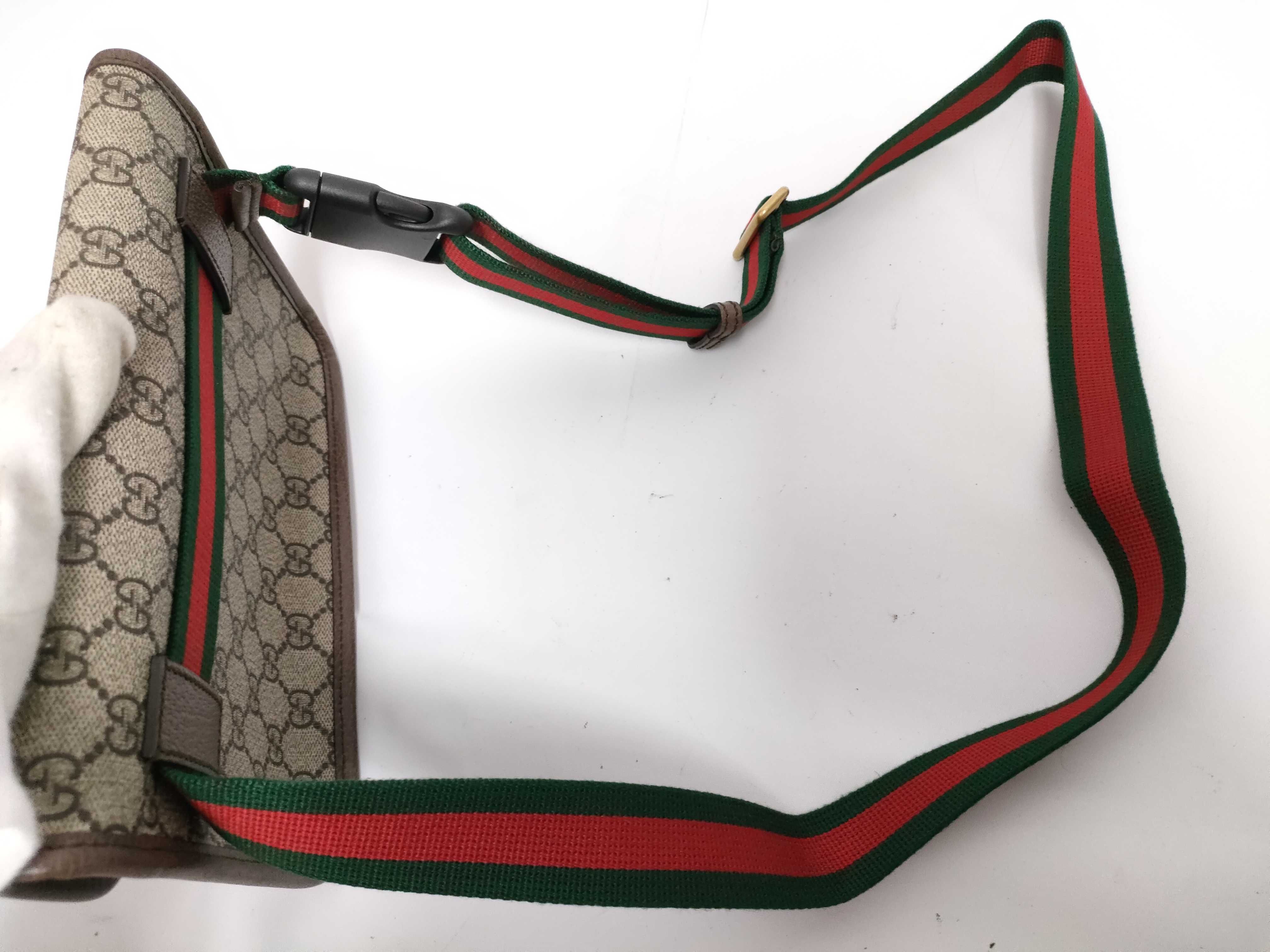 GG Supreme ID- Canvas Supreme Tiger 25cm Shoulder Bag GHW — view 7