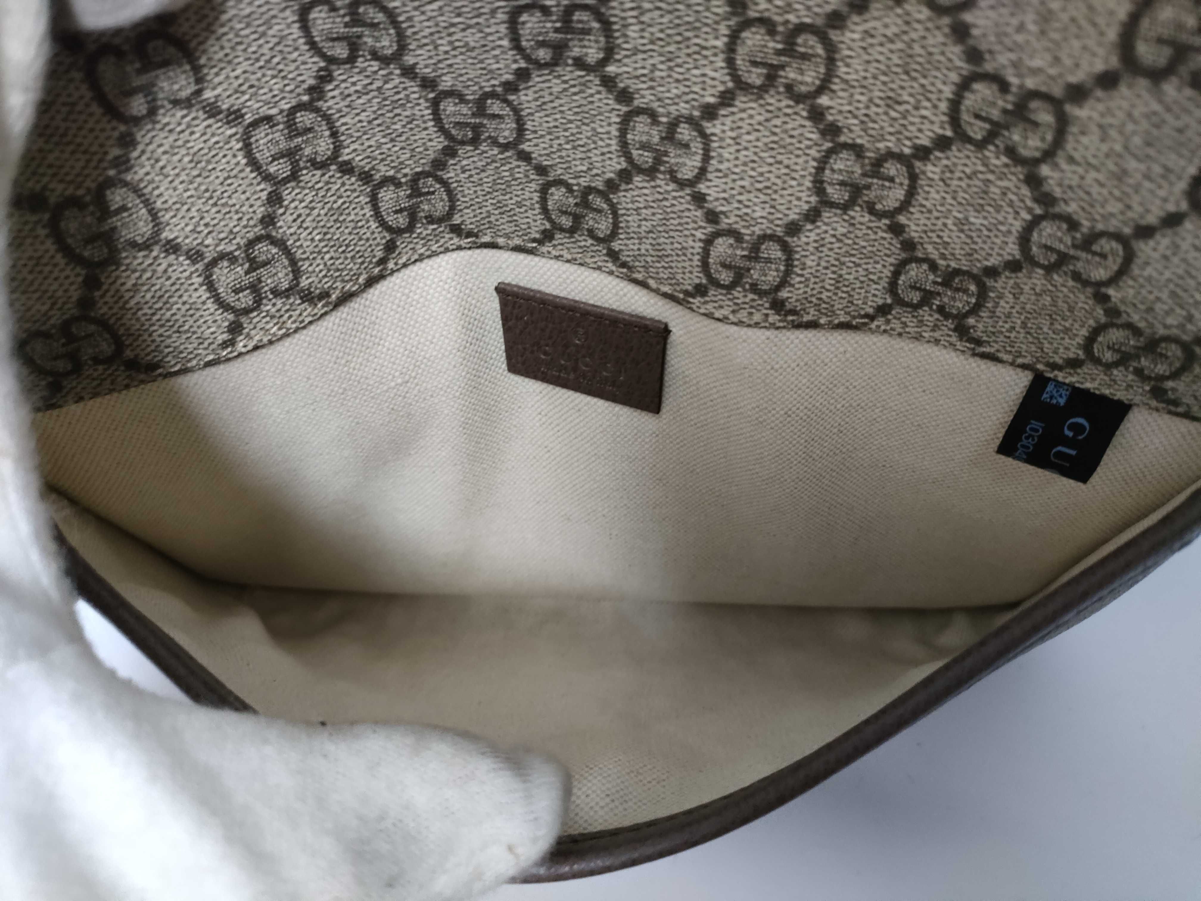 GG Supreme ID- Canvas Supreme Tiger 25cm Shoulder Bag GHW — view 10