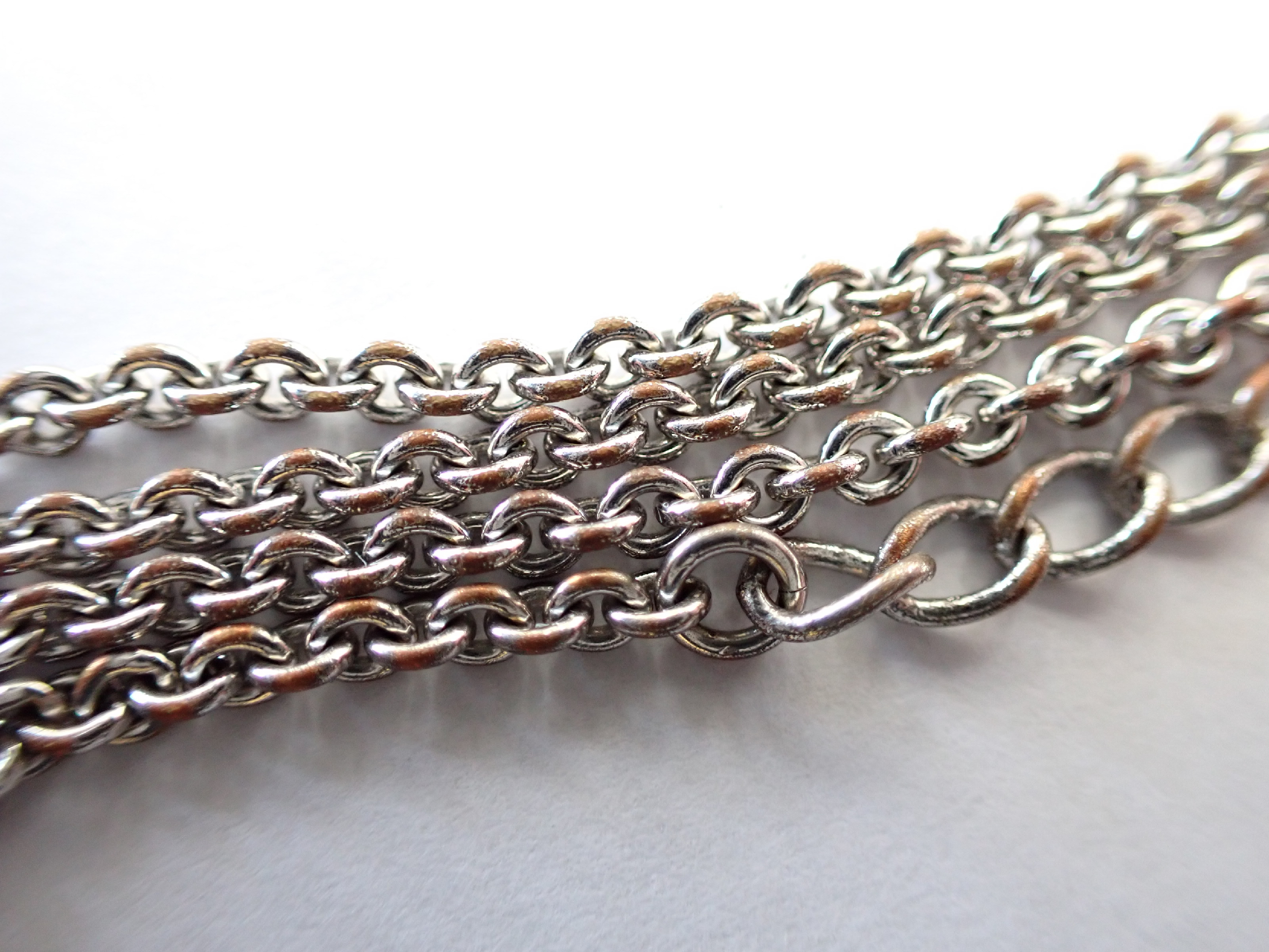 logo necklace, silver color, approximately 8.6g. — view 4