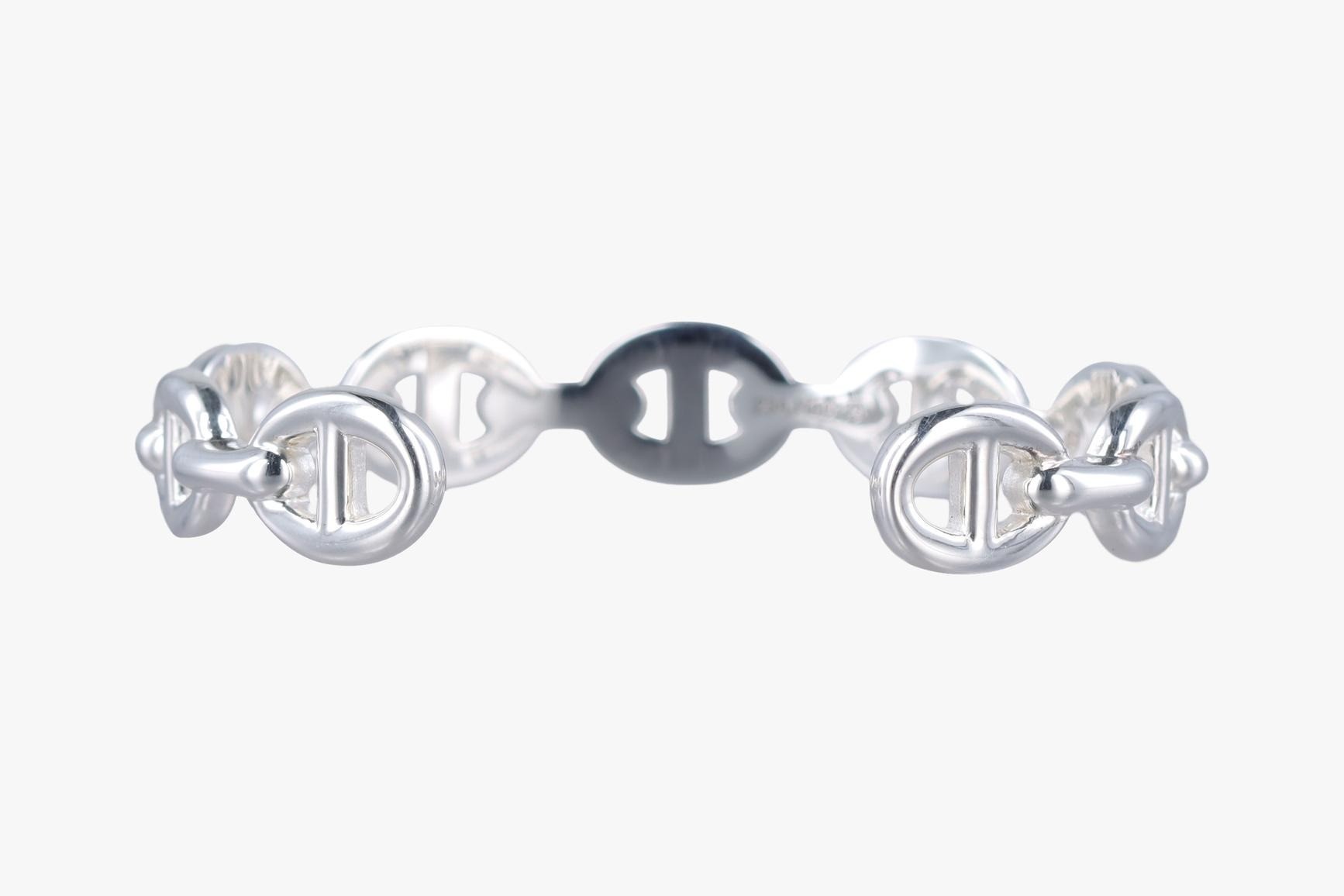 Chaine d'Ancre Enchainée, Ag925/21.4g, Silver, Wrist circumference approx. 16cm — view 2