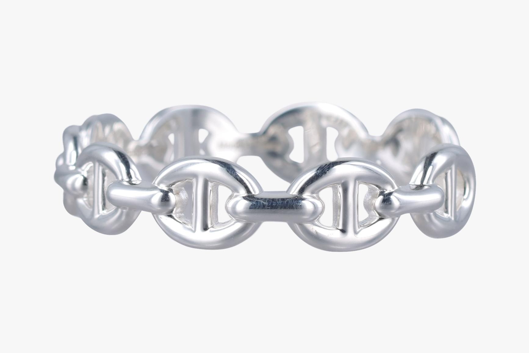 Chaine d'Ancre Enchainée, Ag925/21.4g, Silver, Wrist circumference approx. 16cm — view 3