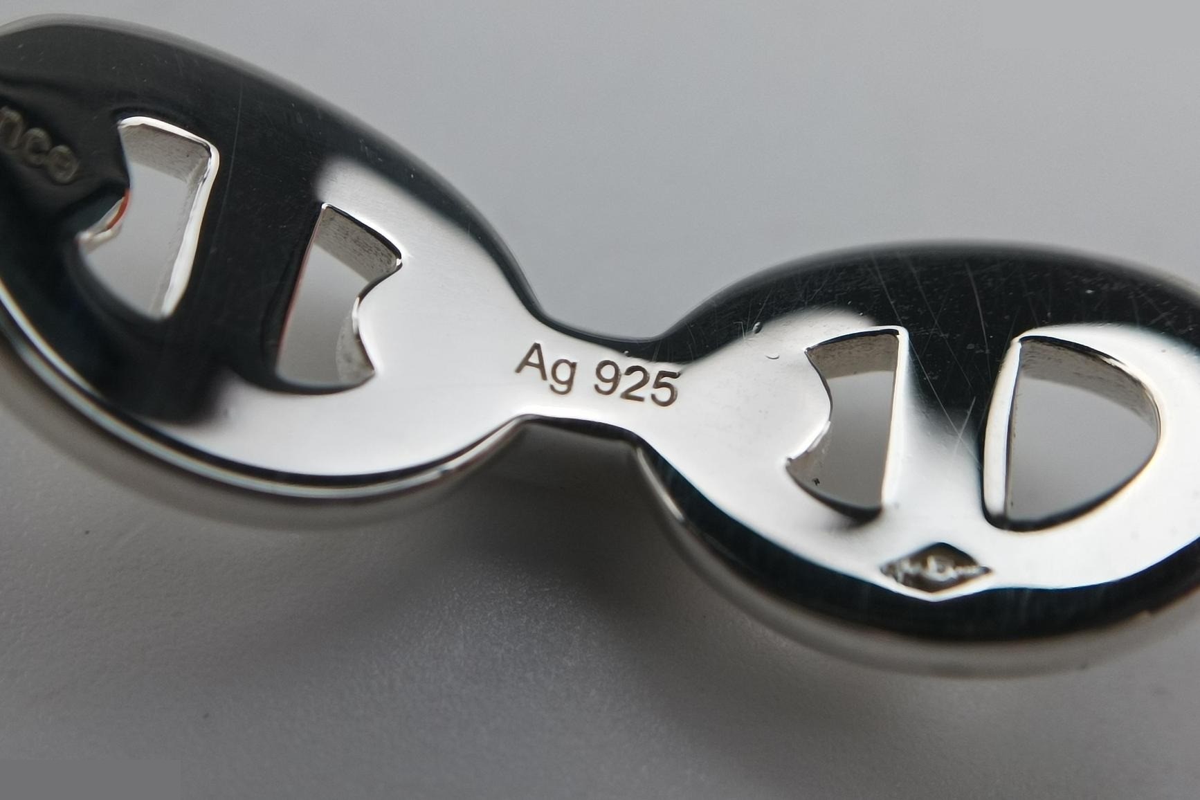 Chaine d'Ancre Enchainée, Ag925/21.4g, Silver, Wrist circumference approx. 16cm — view 6