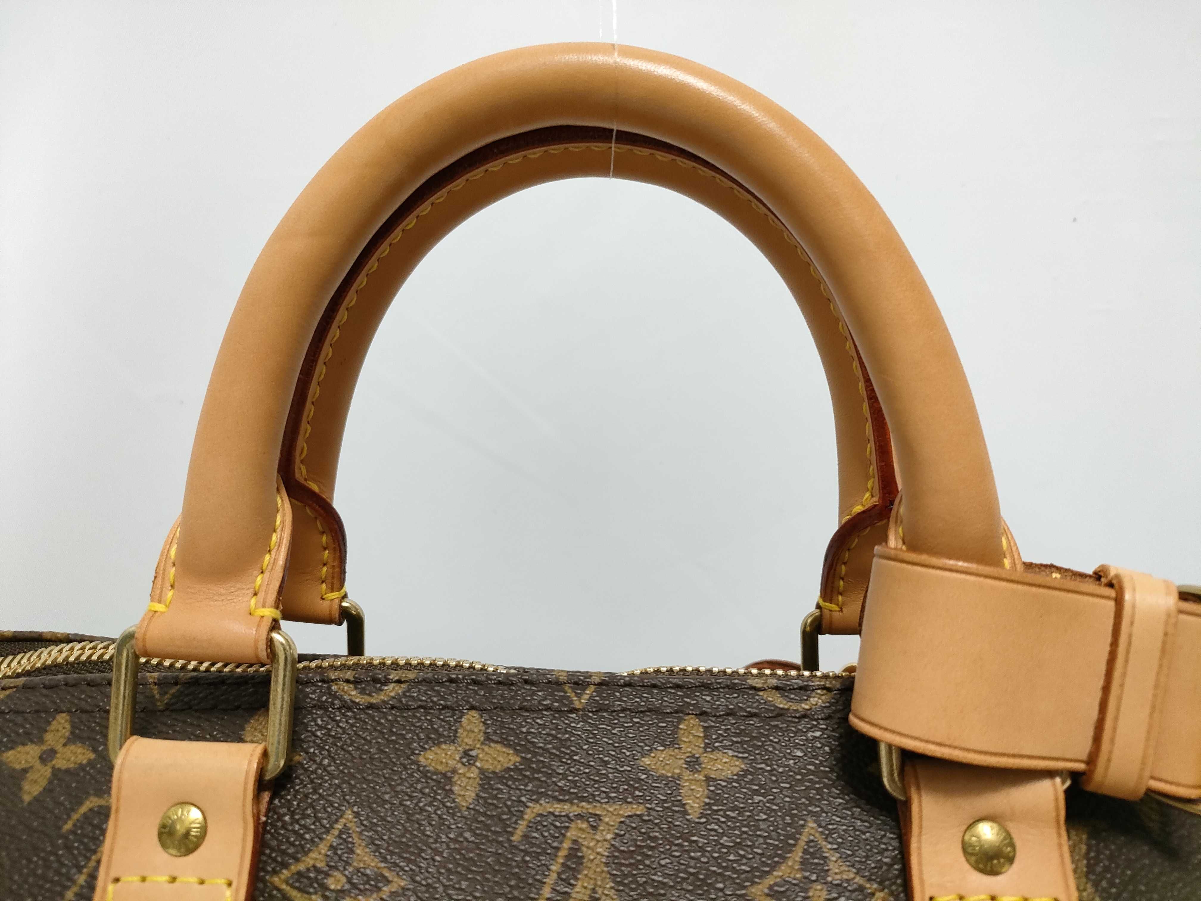 Monogram Keepall Bandoulière 55 M41414 FL0034 Brown Boston Bag — view 4