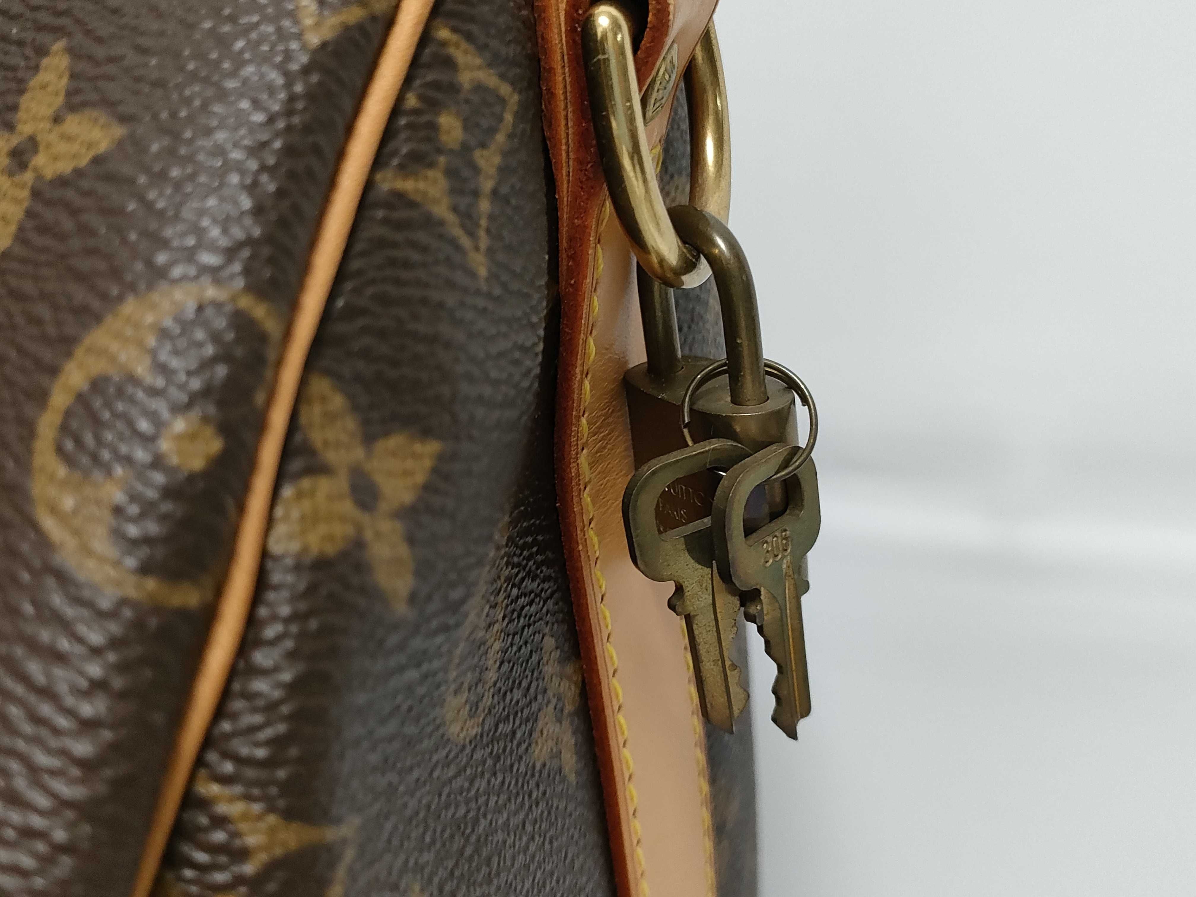 Monogram Keepall Bandoulière 55 M41414 FL0034 Brown Boston Bag — view 5