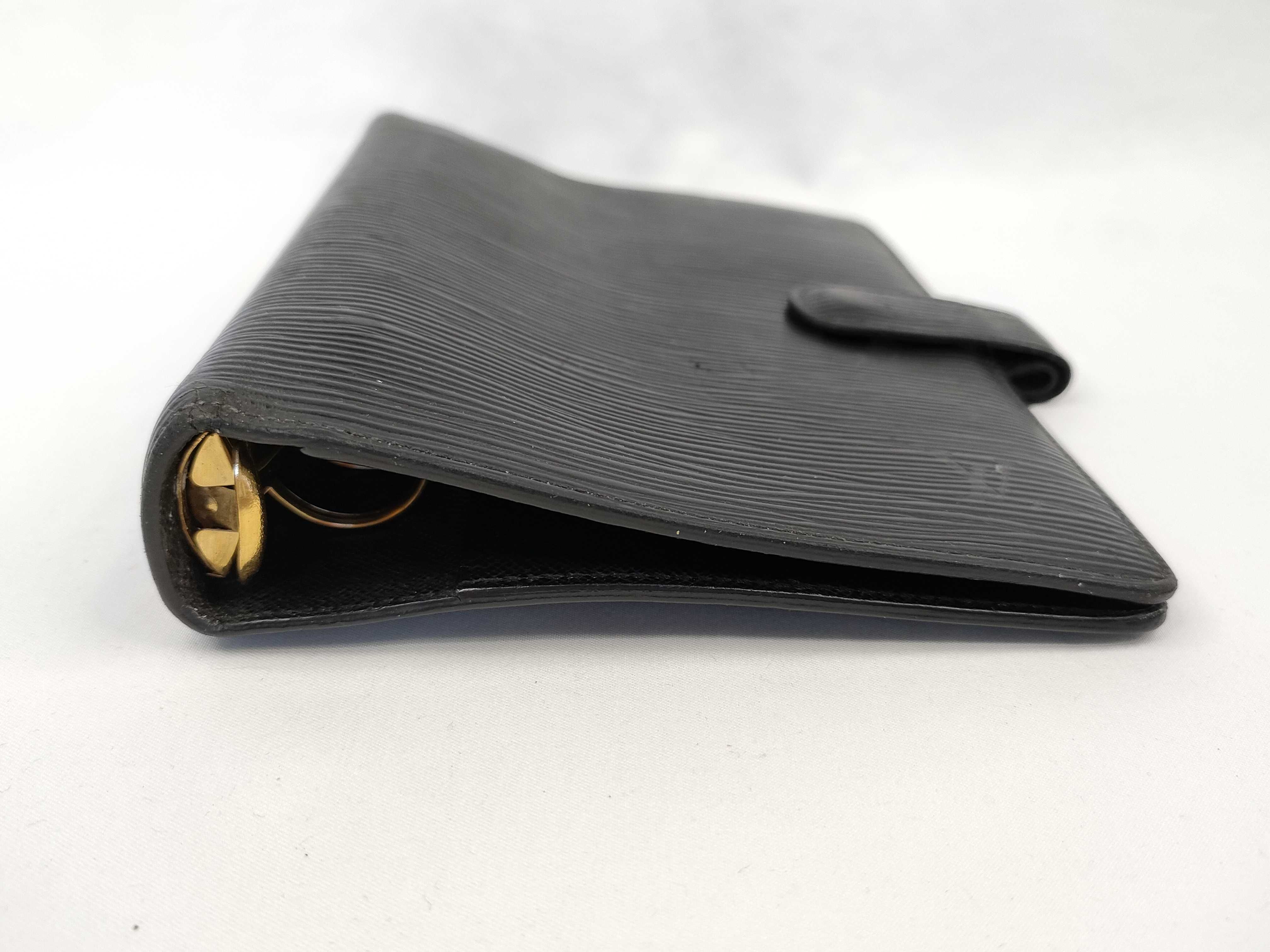 Epi Leather Agenda MM Black Notebook Cover — view 4
