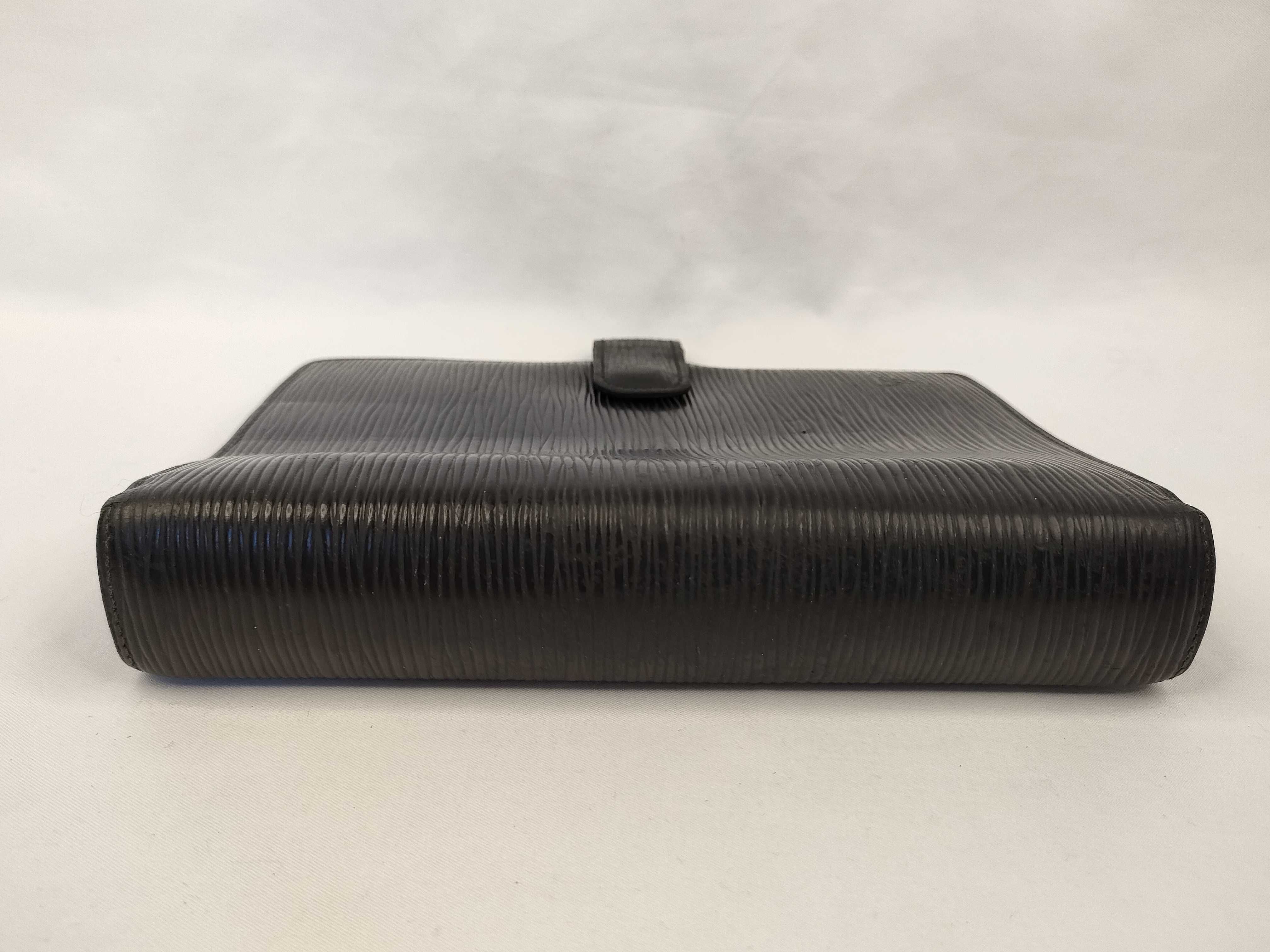 Epi Leather Agenda MM Black Notebook Cover — view 5