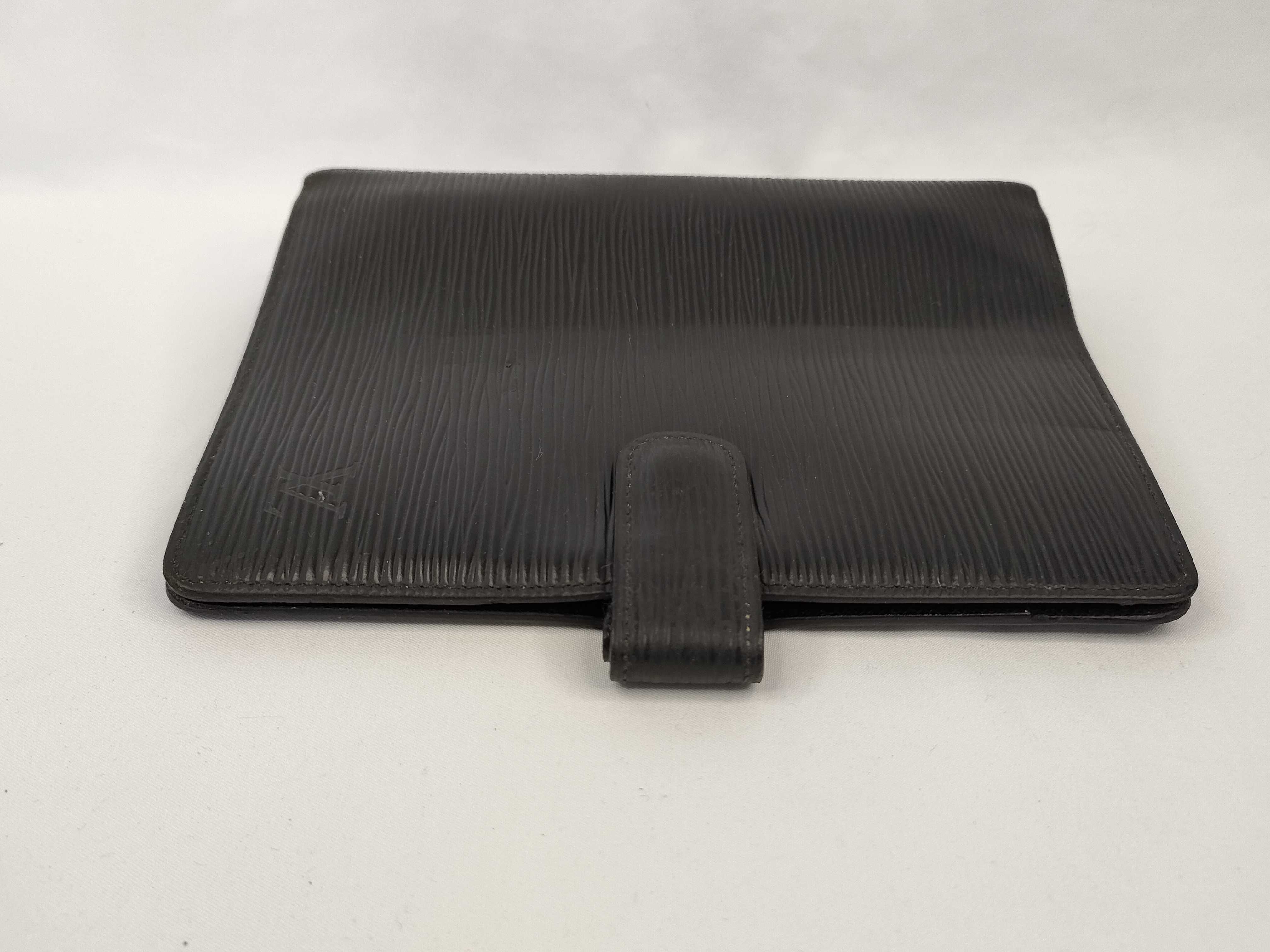 Epi Leather Agenda MM Black Notebook Cover — view 6