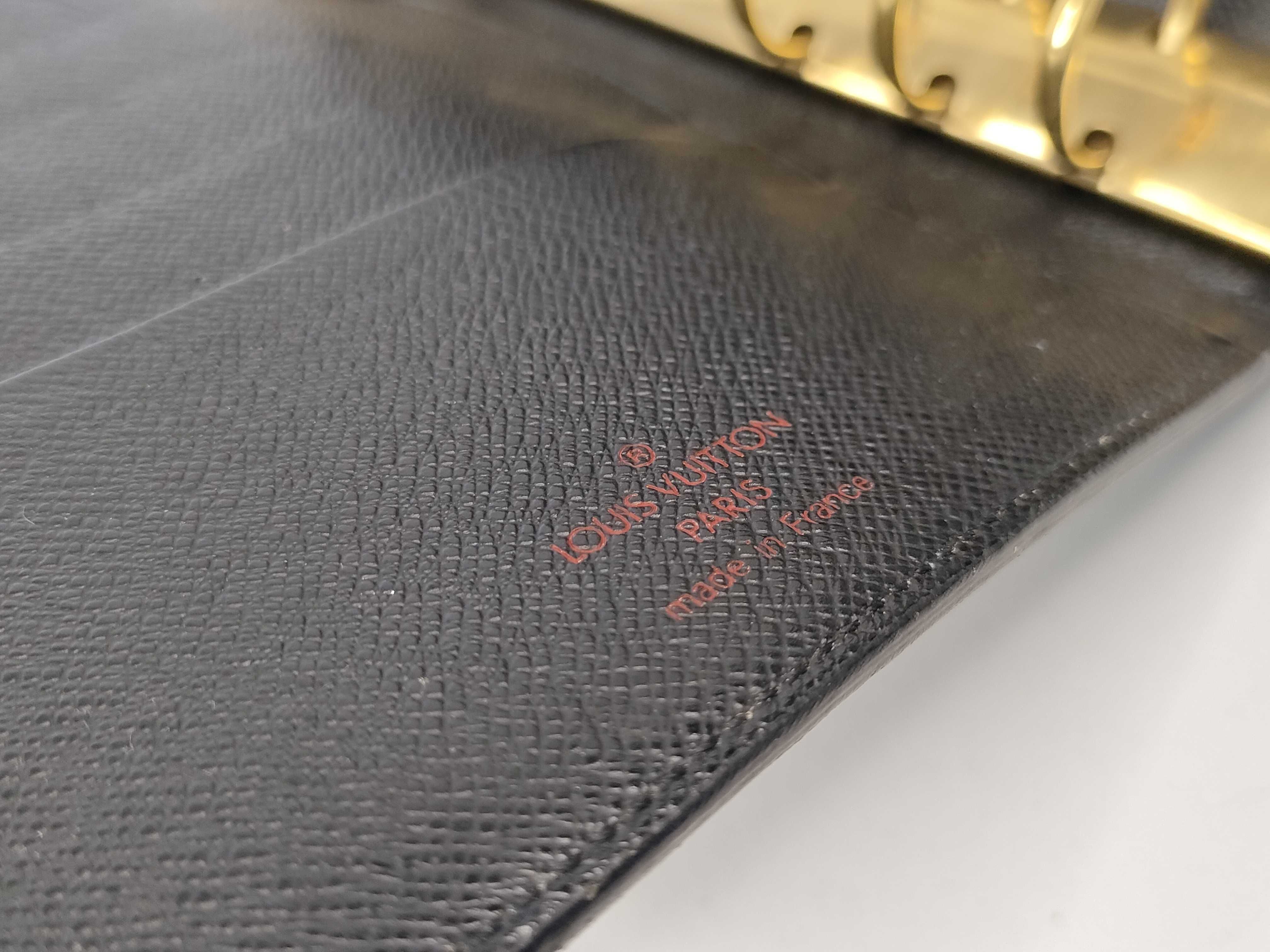 Epi Leather Agenda MM Black Notebook Cover — view 9
