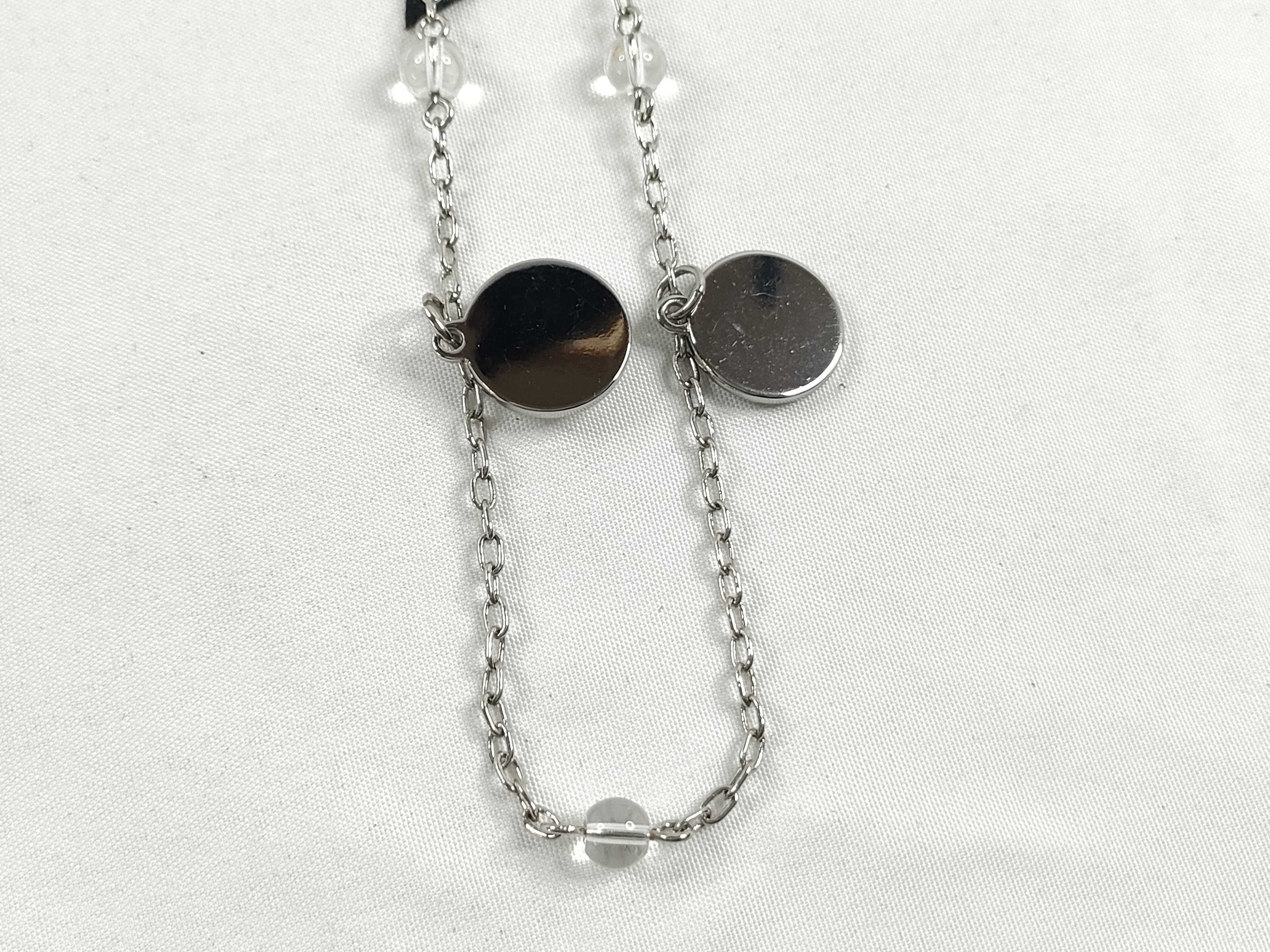 Christian necklace charm ribbon silver necklace — view 2