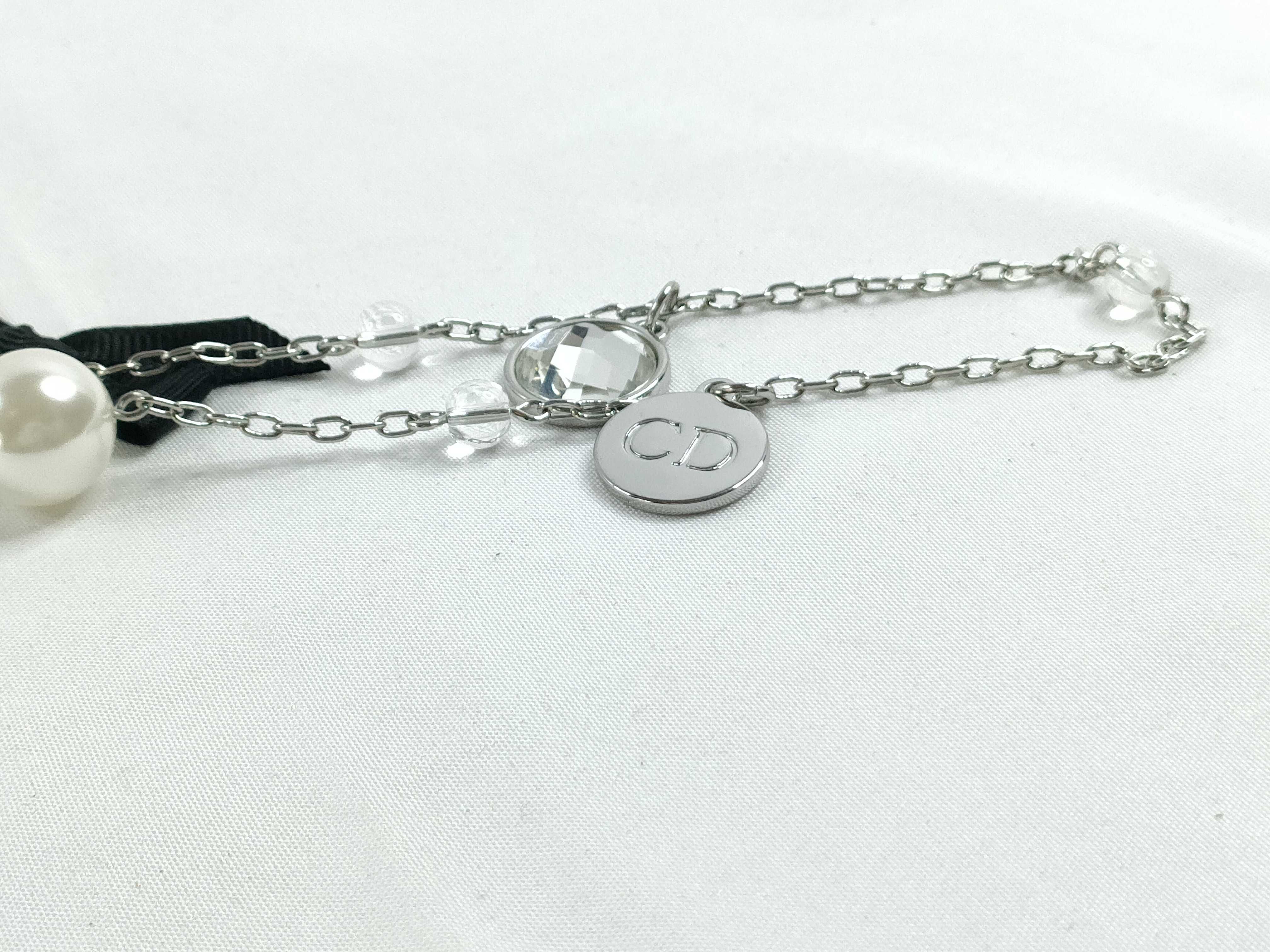Christian necklace charm ribbon silver necklace — view 4
