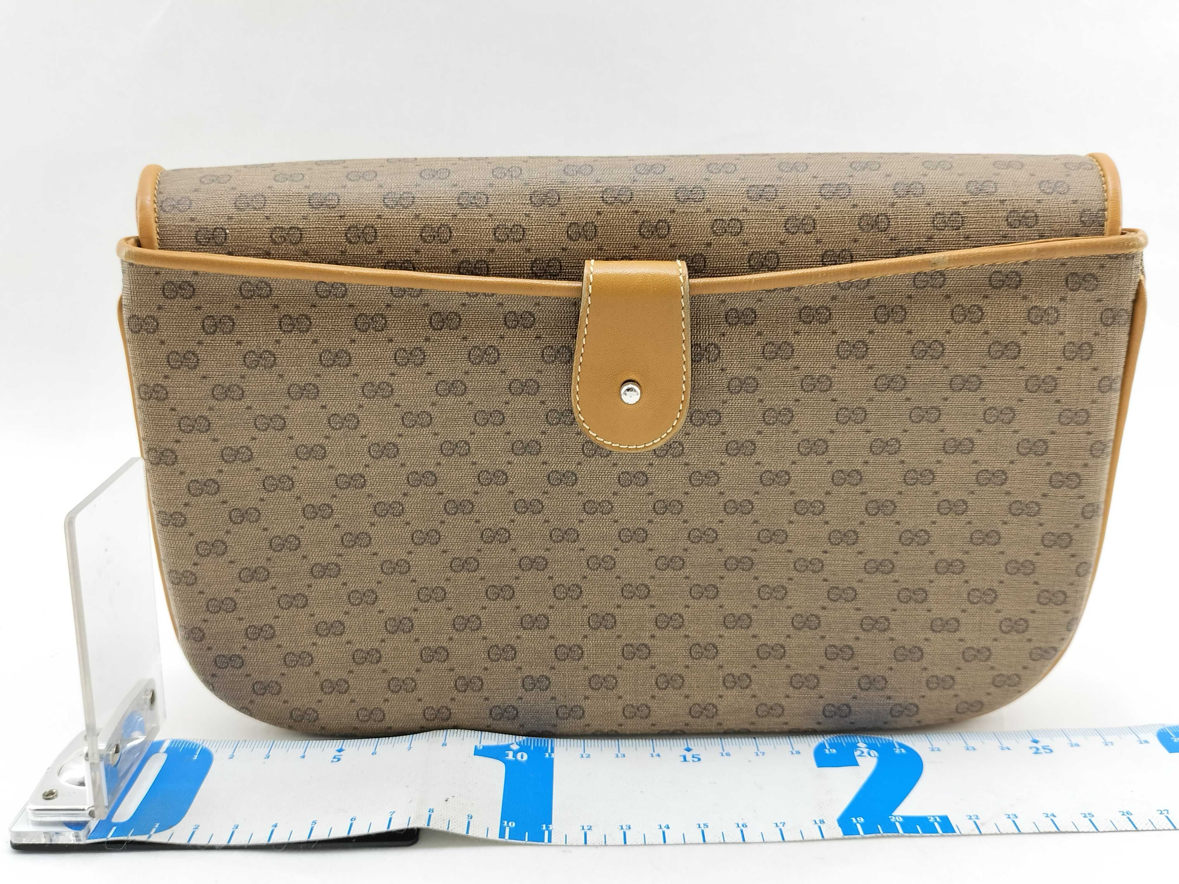 Micro GG Shoulder Bag, Brown Clutch Bag — view 2