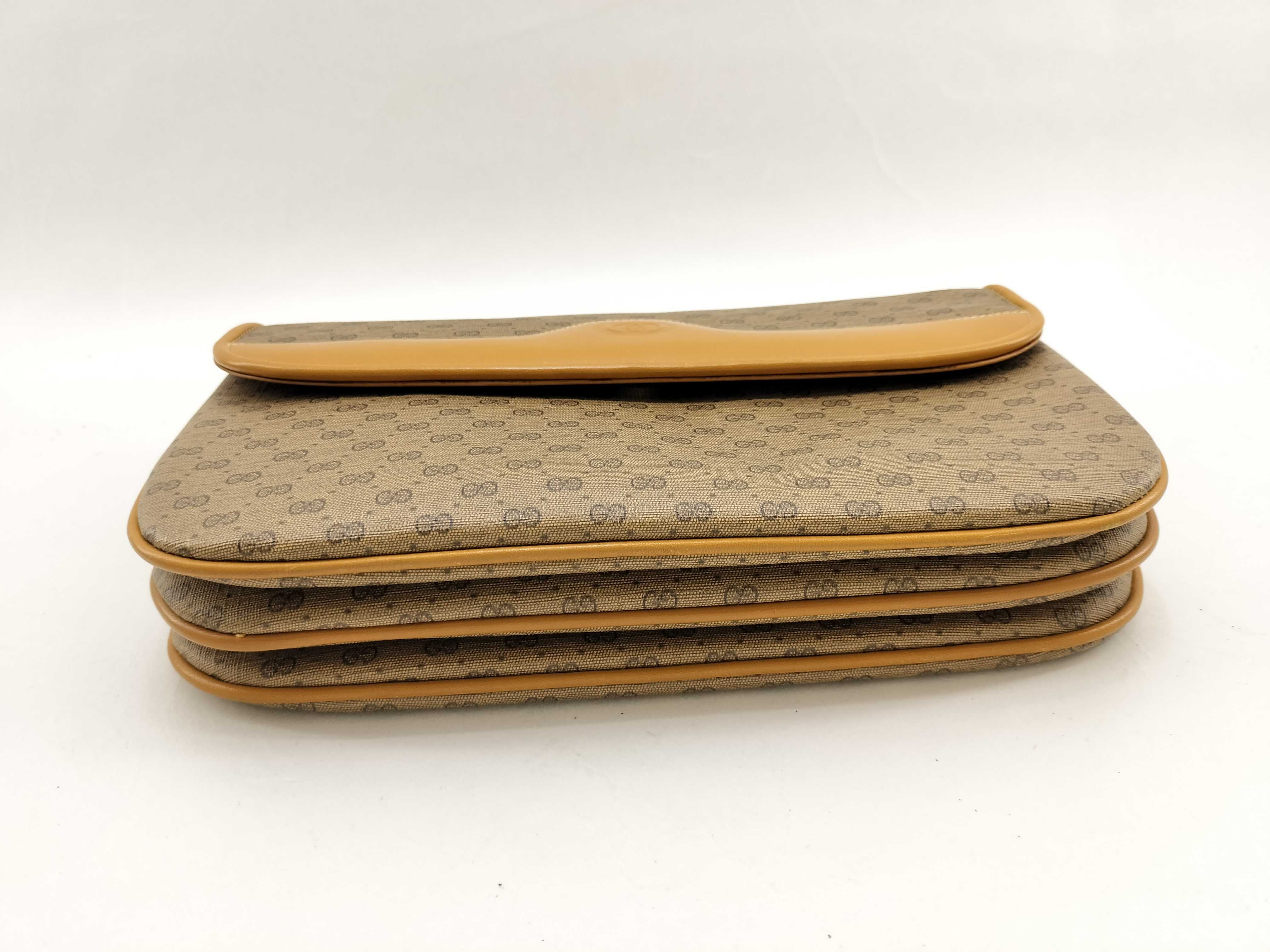 Micro GG Shoulder Bag, Brown Clutch Bag — view 3