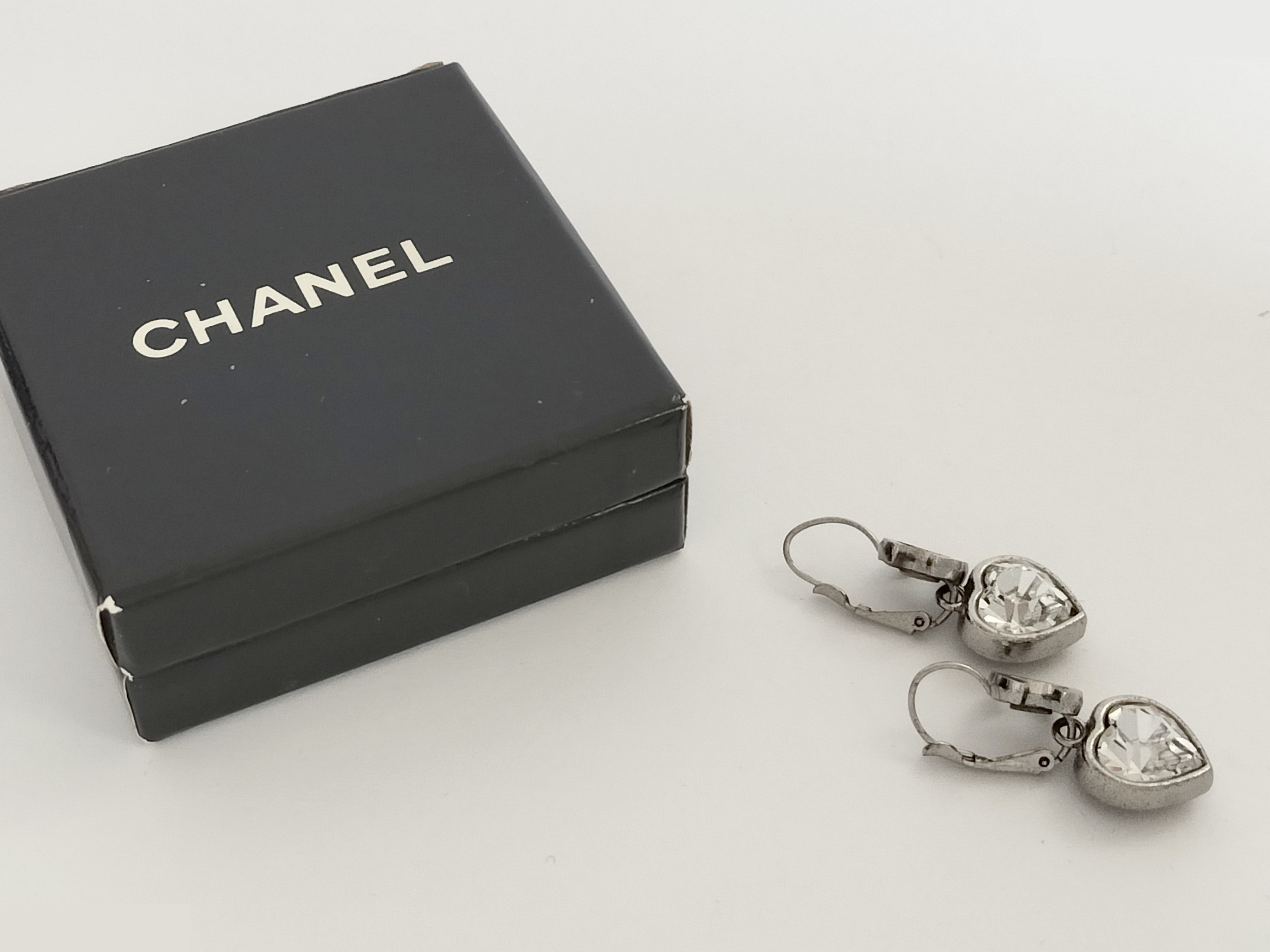 Coco Heart Silver Earrings — view 2