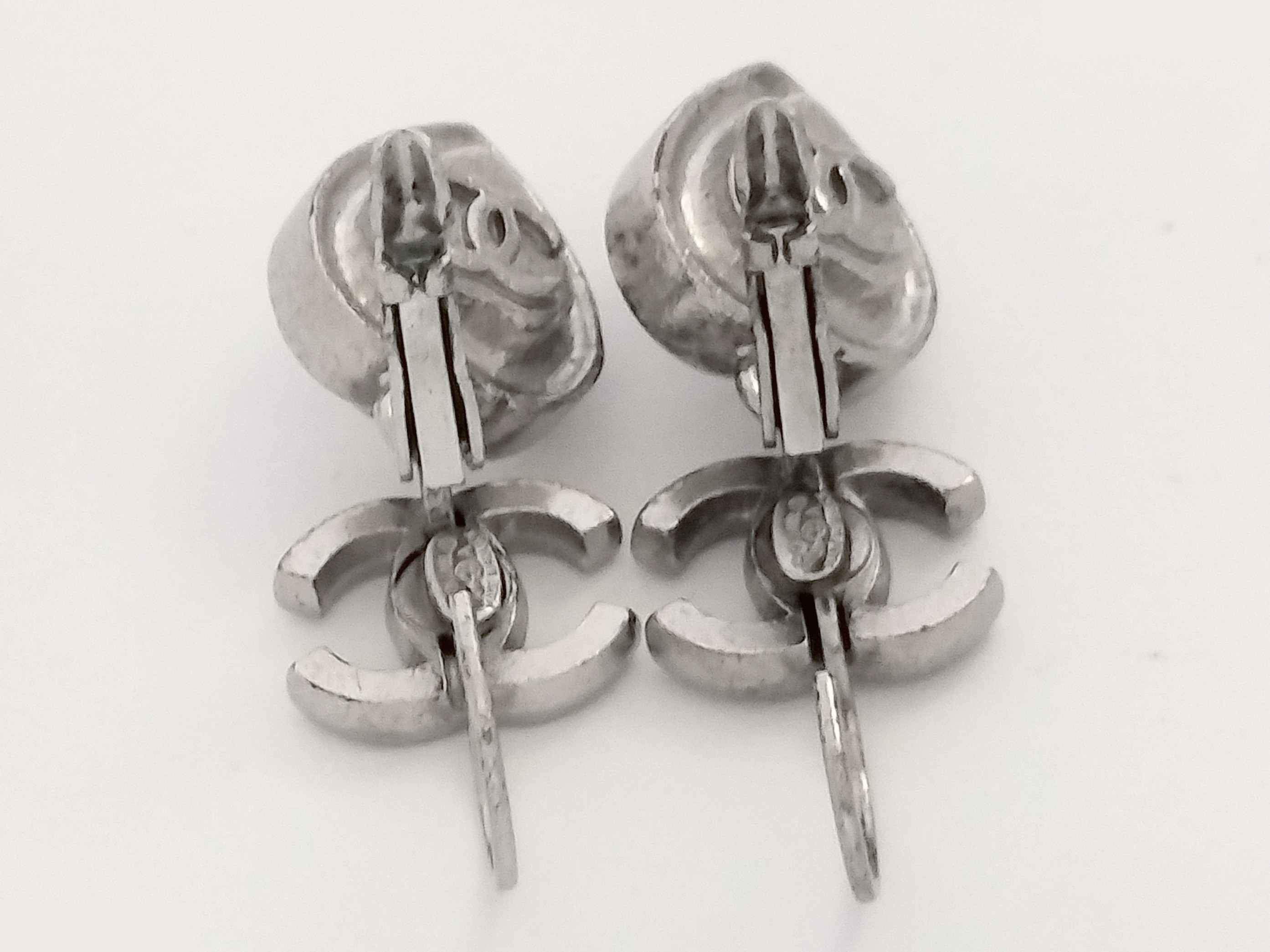 Coco Heart Silver Earrings — view 4