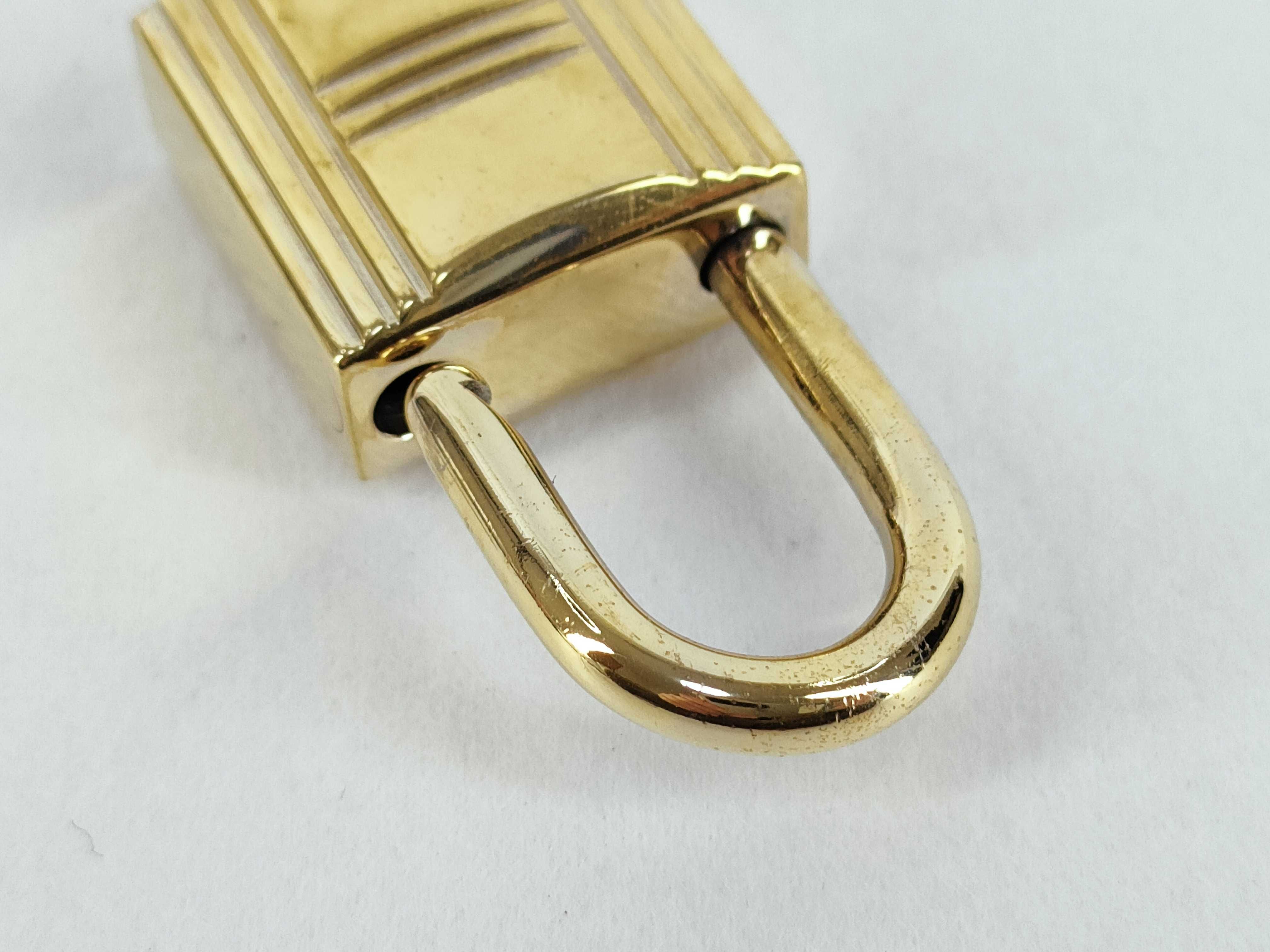Gold Padlock No. 102 Charm — view 5