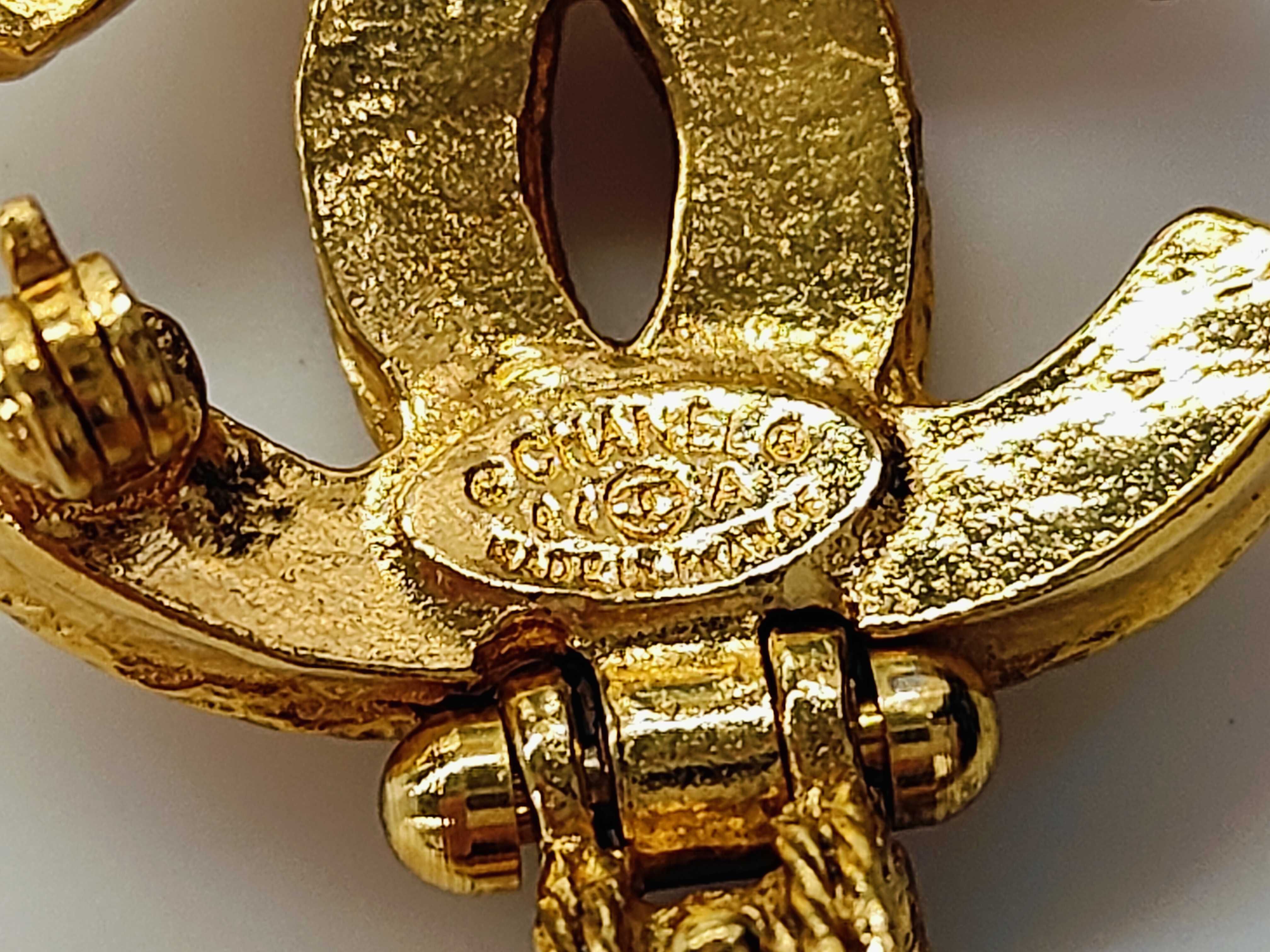 Gripoix Coco Mark 94A Brooch GP x Colored Stone Gold Brooch — view 6