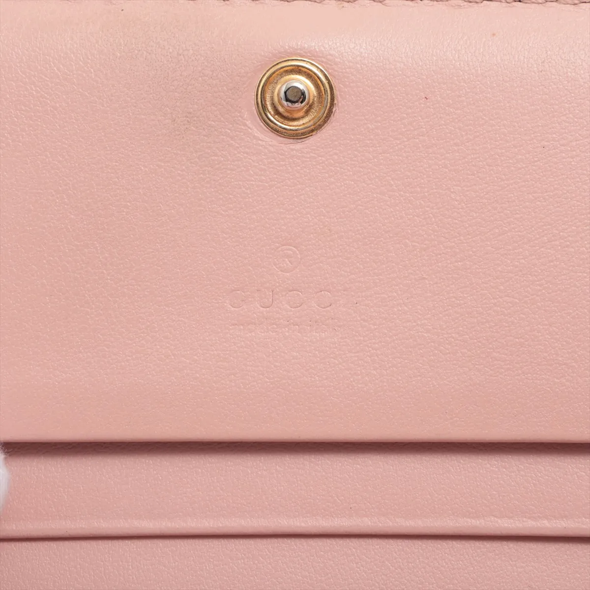 GG Matelasse 723786 Leather Compact Wallet Pink — view 6